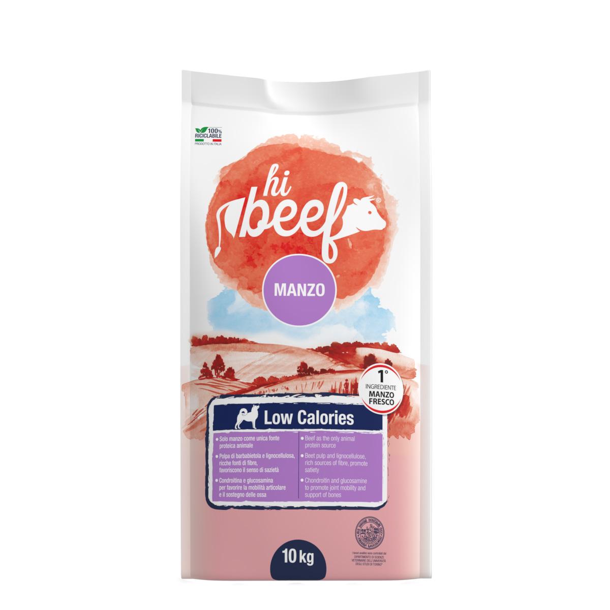Hi Beef Dog Low Calories Ricco in Manzo 10KG