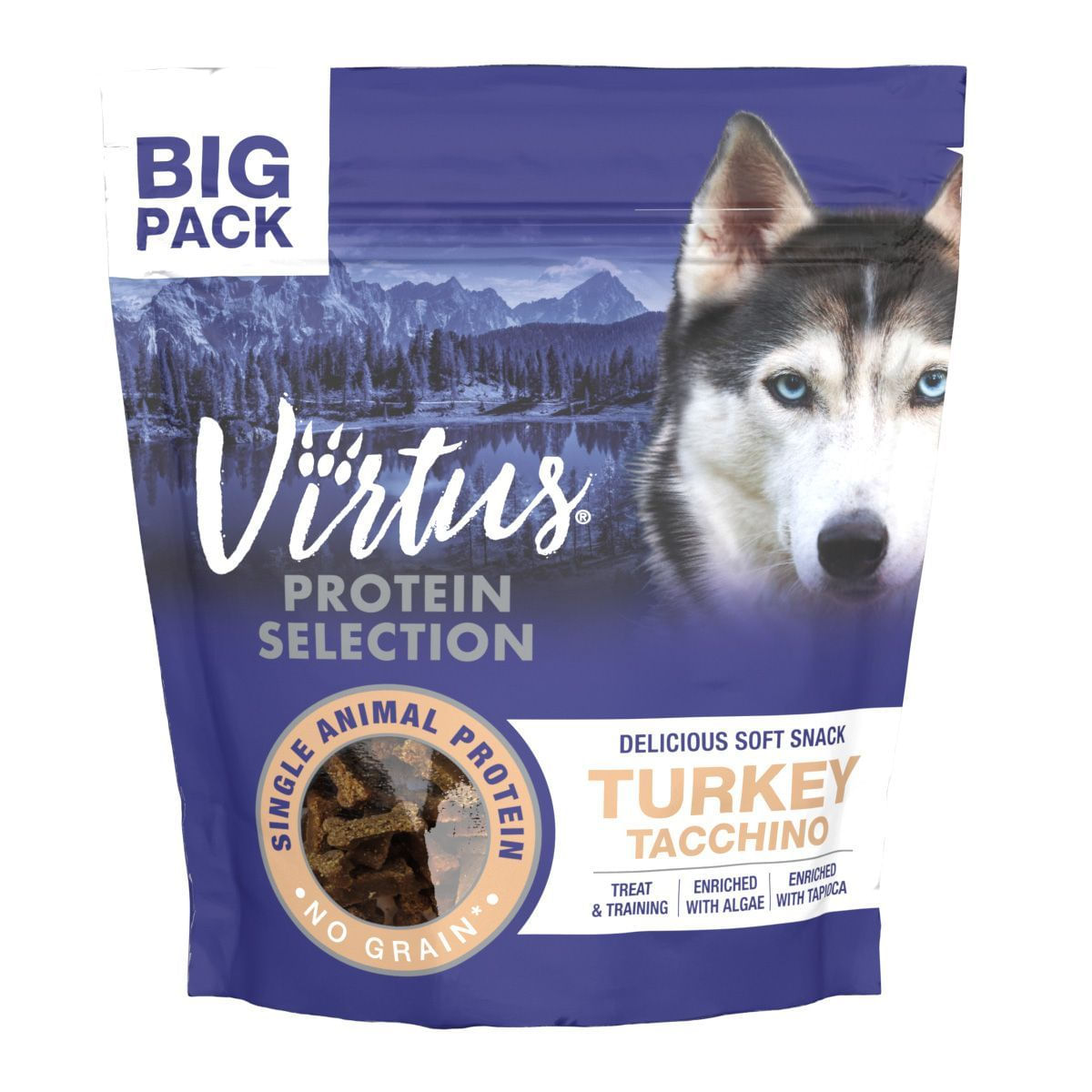 Virtus Protein Selection Soft Snack Dog 400G TACCHINO