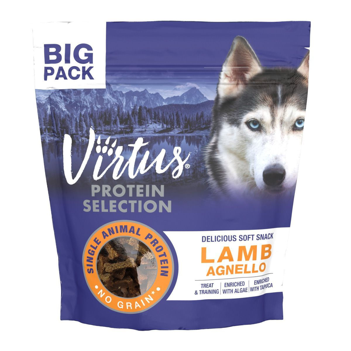 Virtus Protein Selection Soft Snack Dog 400G AGNELLO