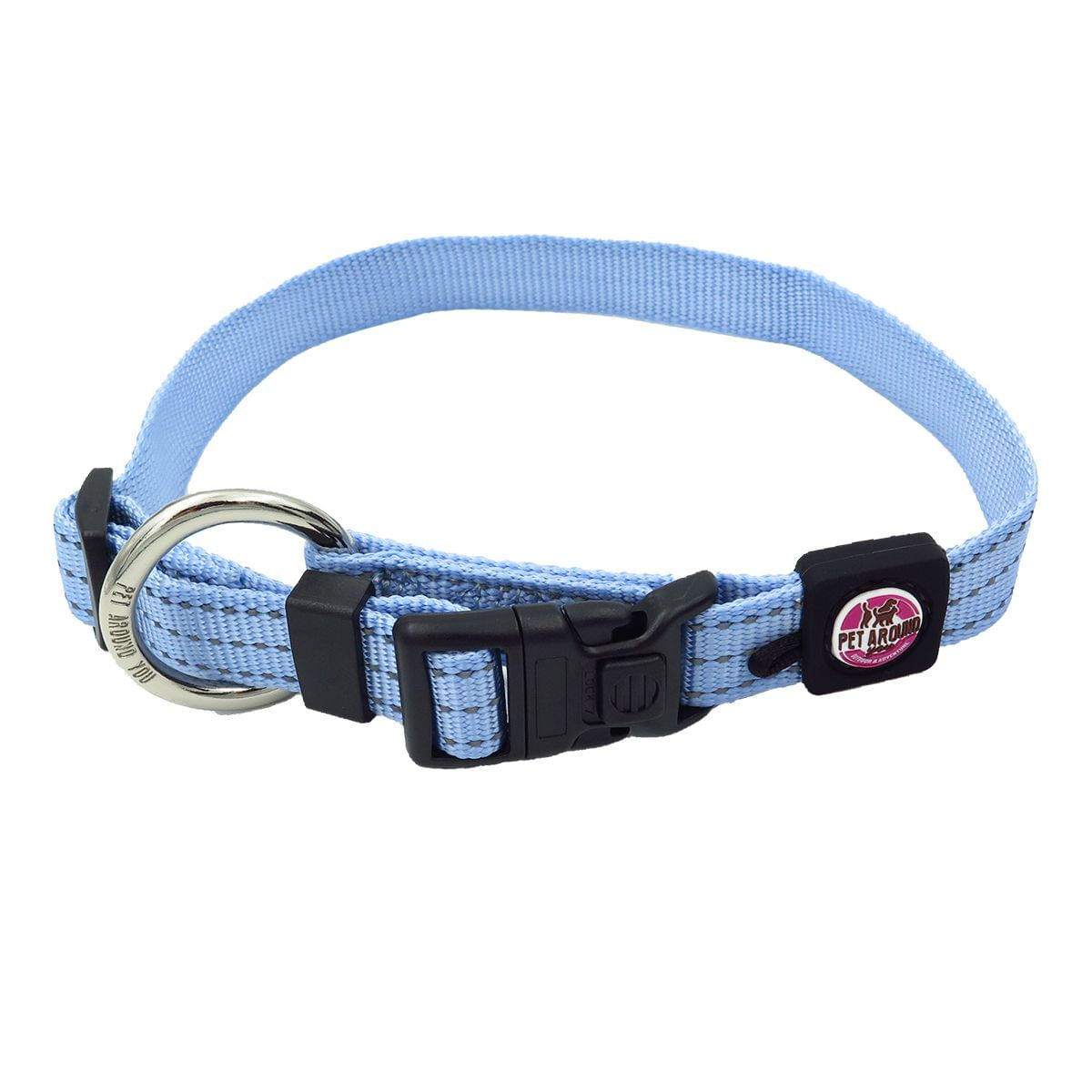 Collare Reflective Nylon per Cane Celeste S