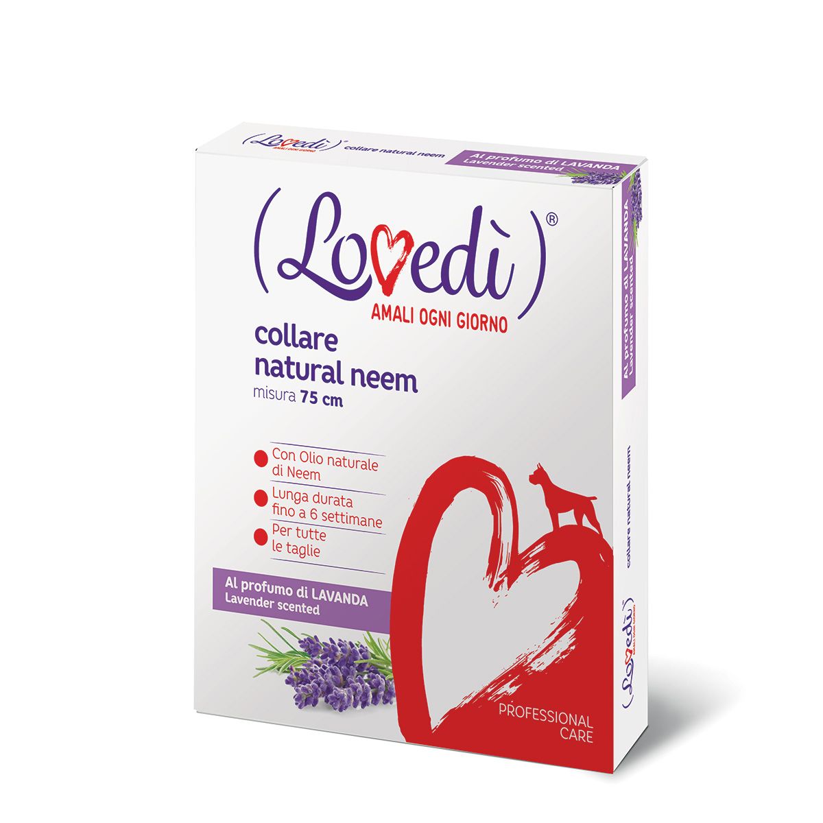 Lovedì Collare per Cane con Olio Naturale di Neem e Lavanda