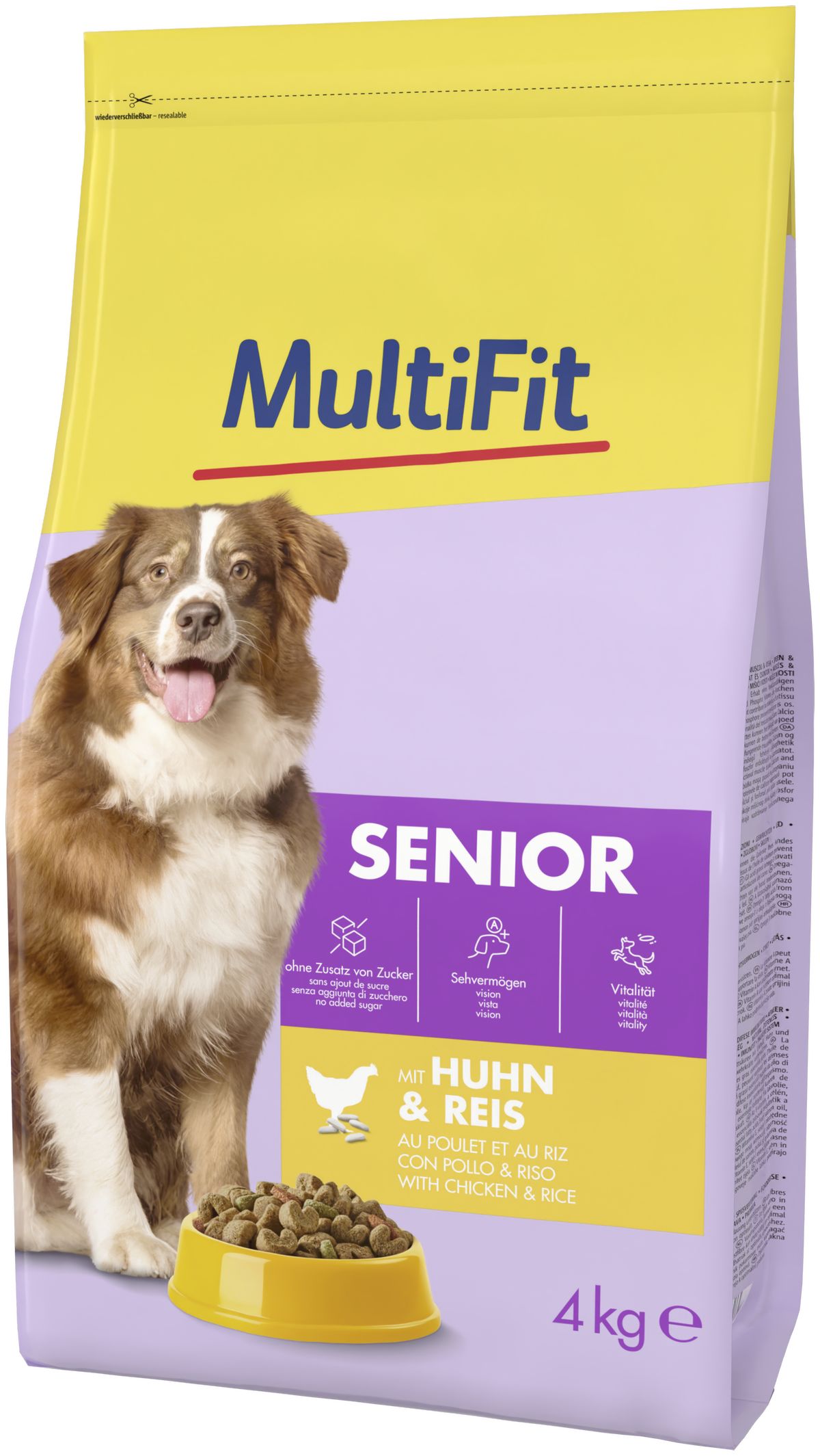 MultiFit Dog Senior con Pollo e Riso