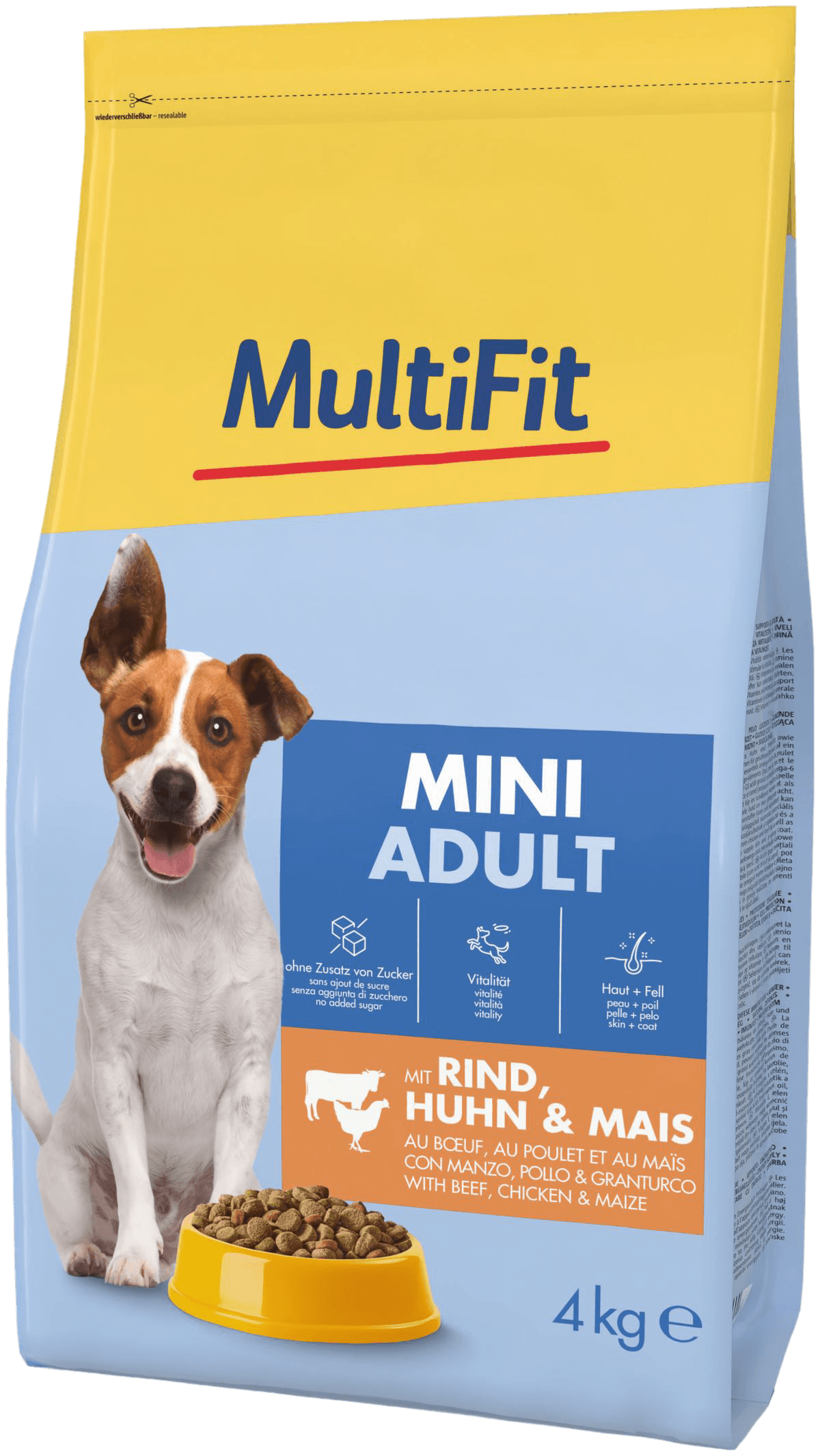 MultiFit Mini Adult con Manzo 4KG