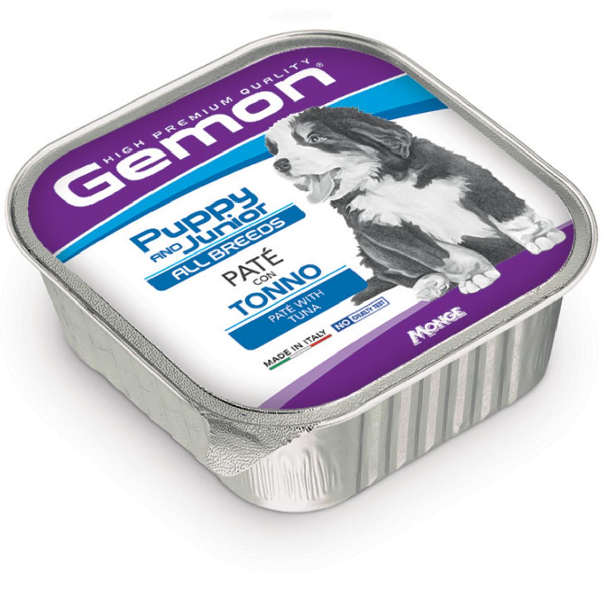 Gemon Puppy e Junior All Breeds Vaschetta Multipack 24x150G
