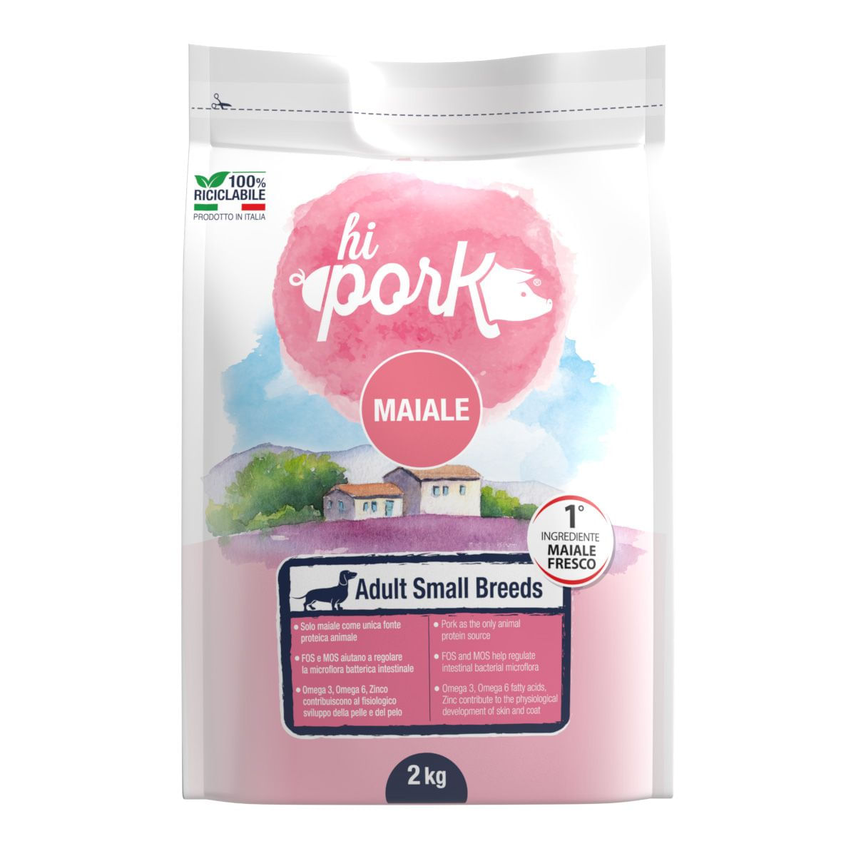 Hi Pork Dog Adult Small Breeds Maiale Fresco 2KG