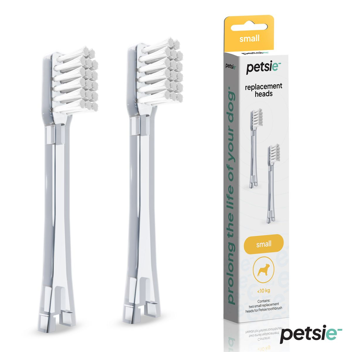 Petsie Ricambio Spazzolino Elettrico per Cane SMALL