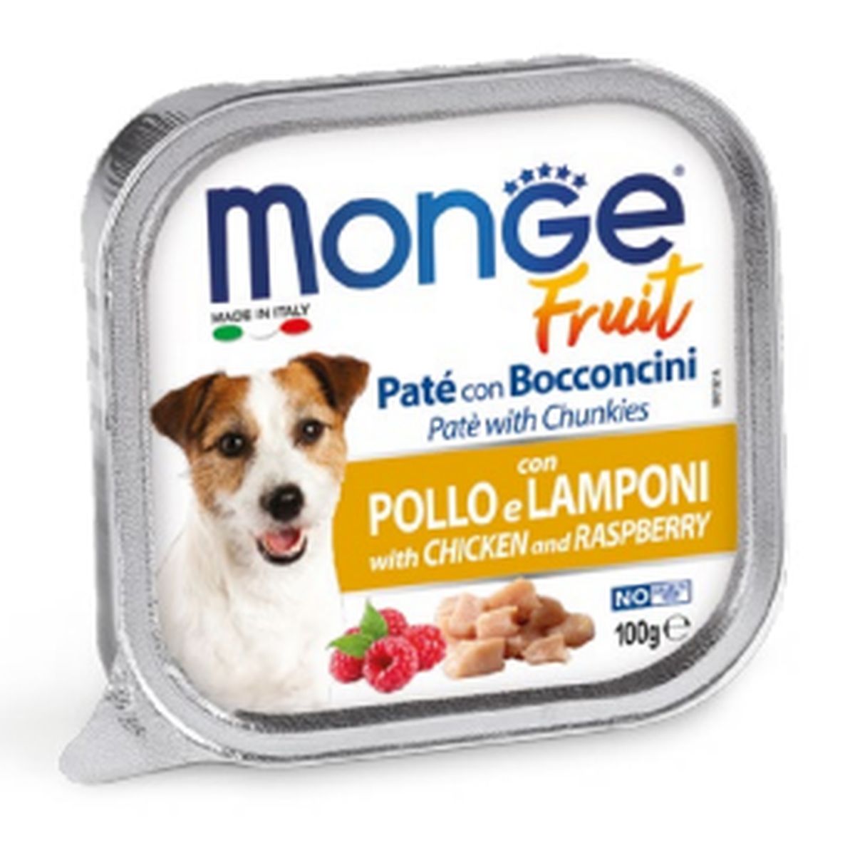 Monge Fruit Dog Vaschetta Multipack 32x100G POLLO E LAMPONI
