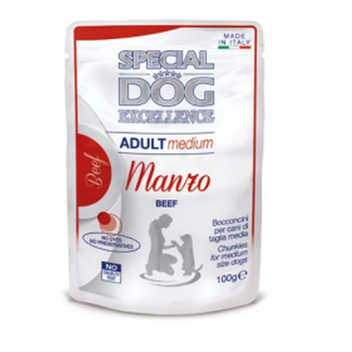 Special Dog Excellence Medium Adult Busta Multipack 24x100G MANZO