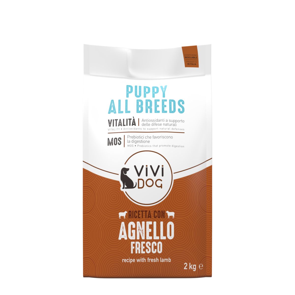 Vivi Dog Puppy All Breeds Agnello 2KG