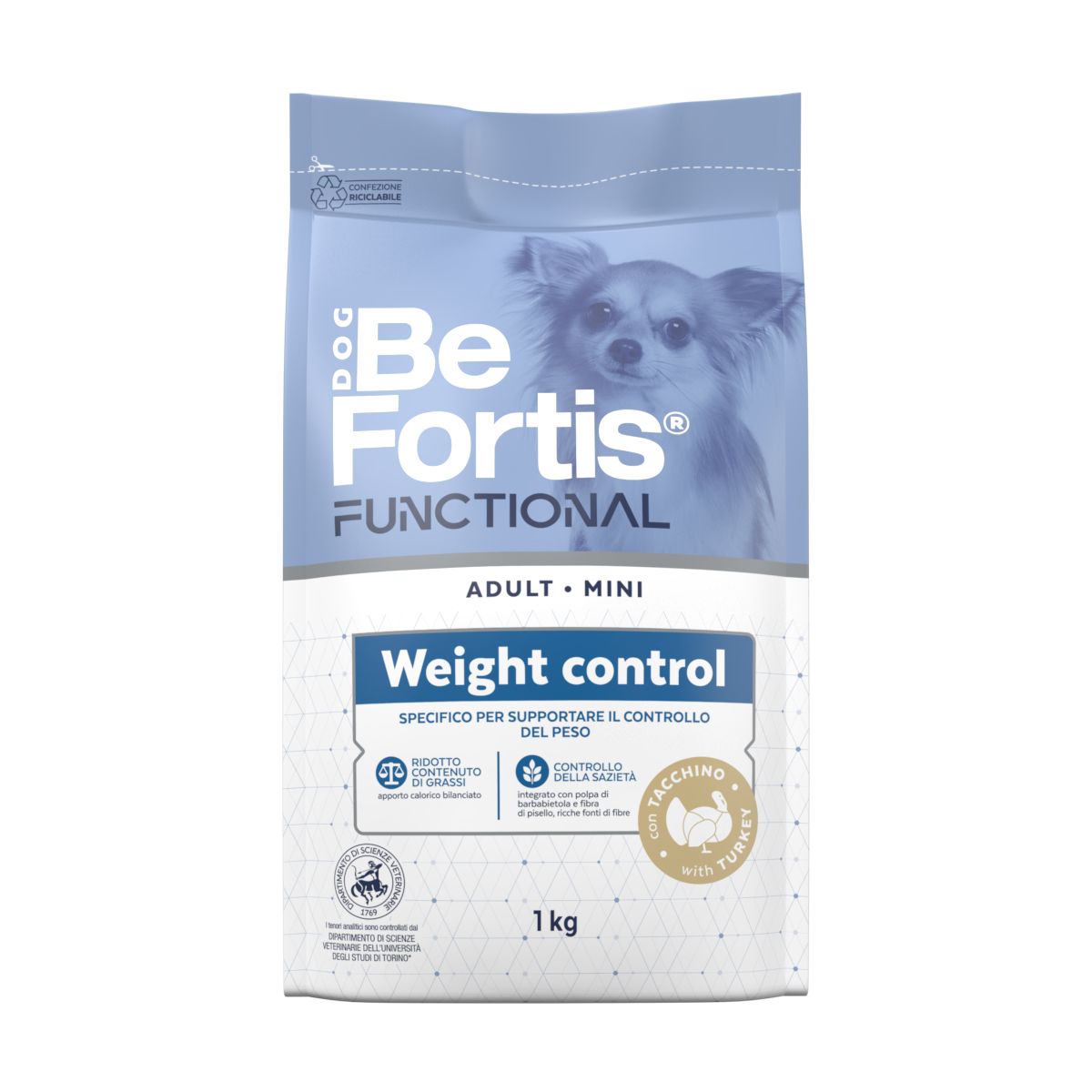 BeFortis Dog Mini Adult Weight Control 1KG