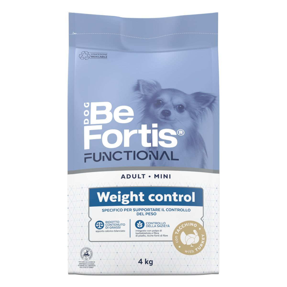 BeFortis Dog Mini Adult Weight Control 4KG