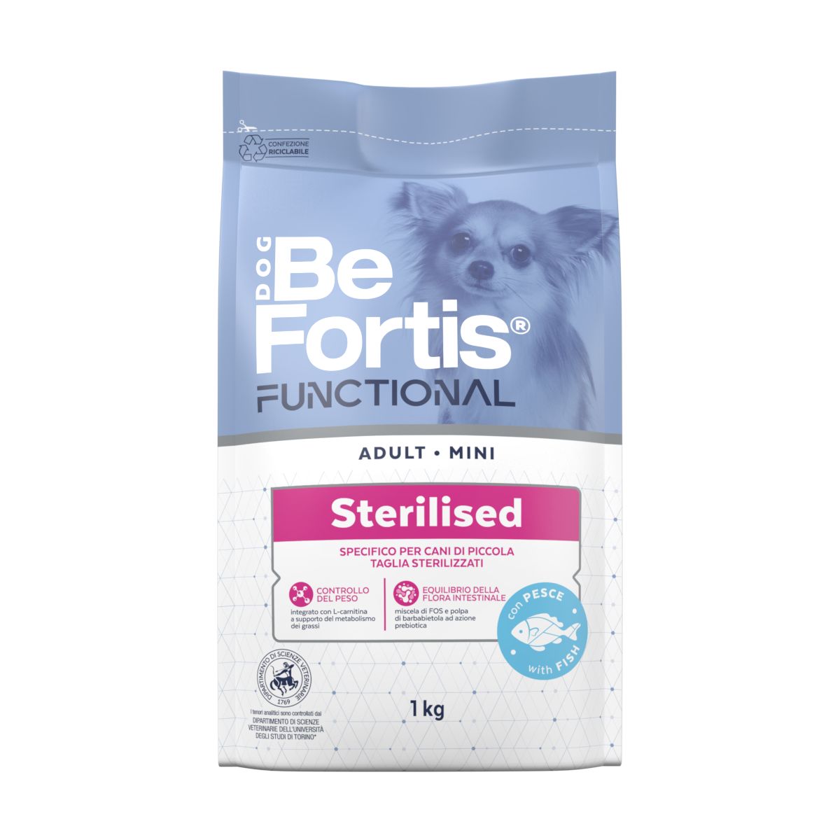 BeFortis Dog Mini Adult Sterilised 1KG