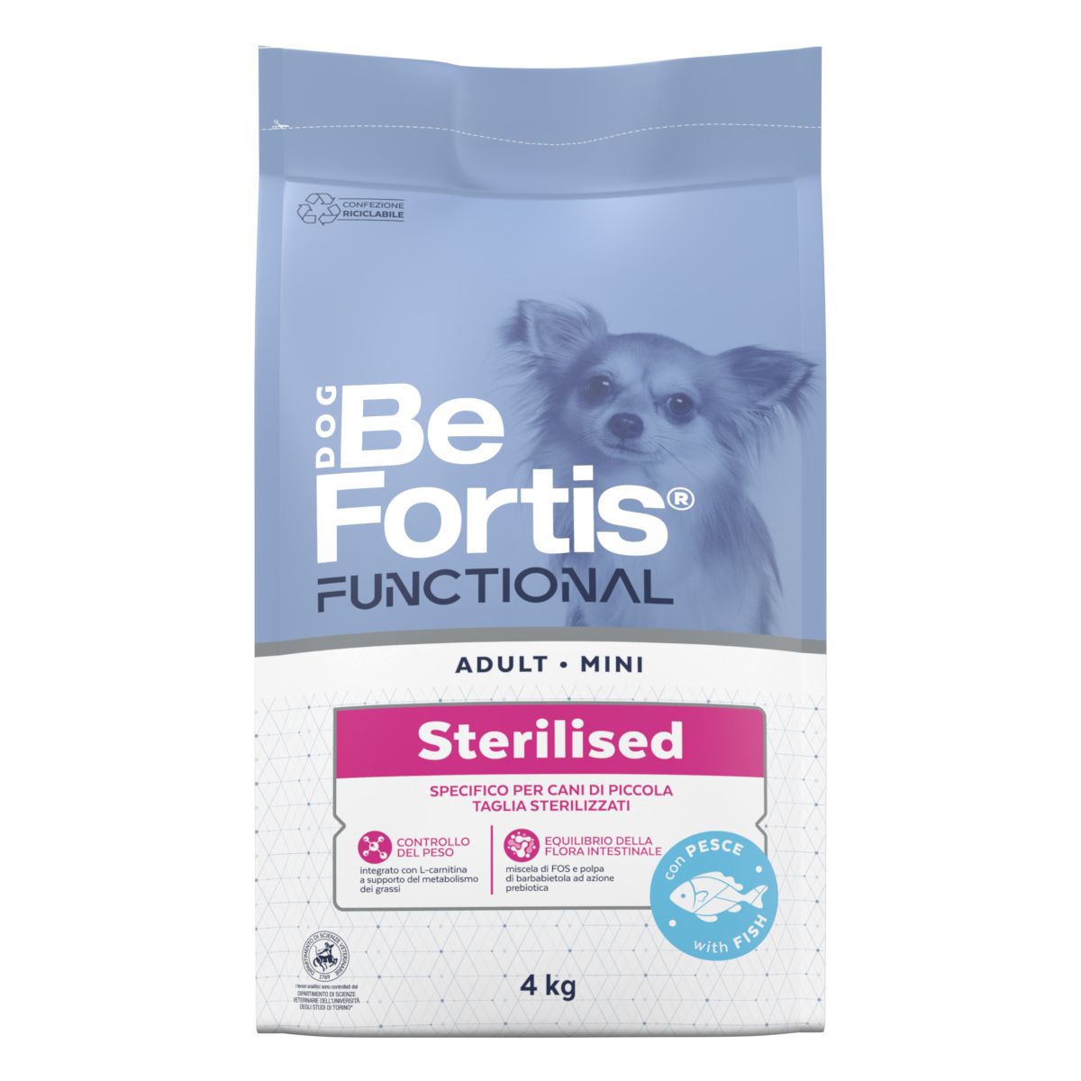 BeFortis Dog Mini Adult Sterilised 4KG