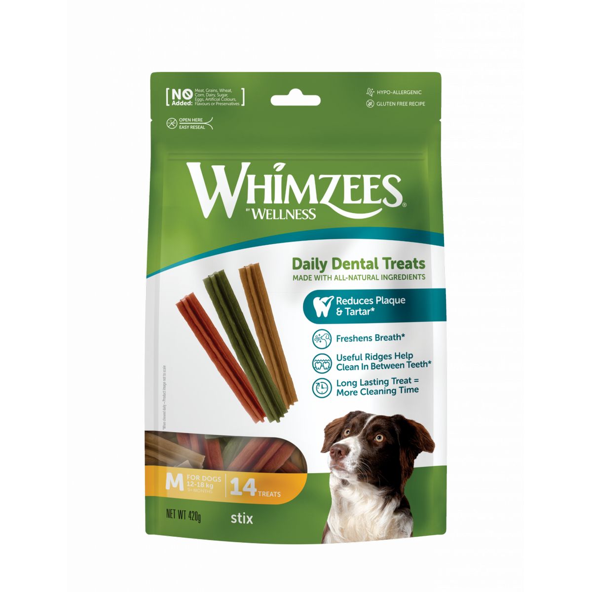 Whimzees Dog Snack Stix M