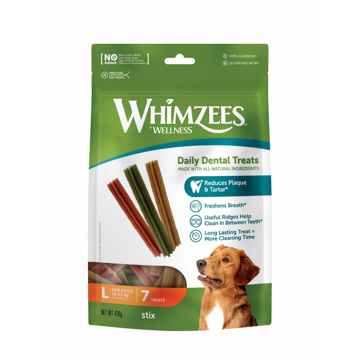Whimzees Dog Snack Stix L