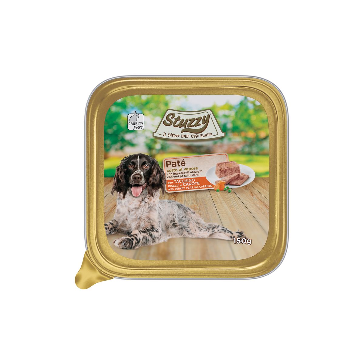 Stuzzy Dog Vaschetta Multipack 22x150G TACCHINO PISELLI E CAROTE
