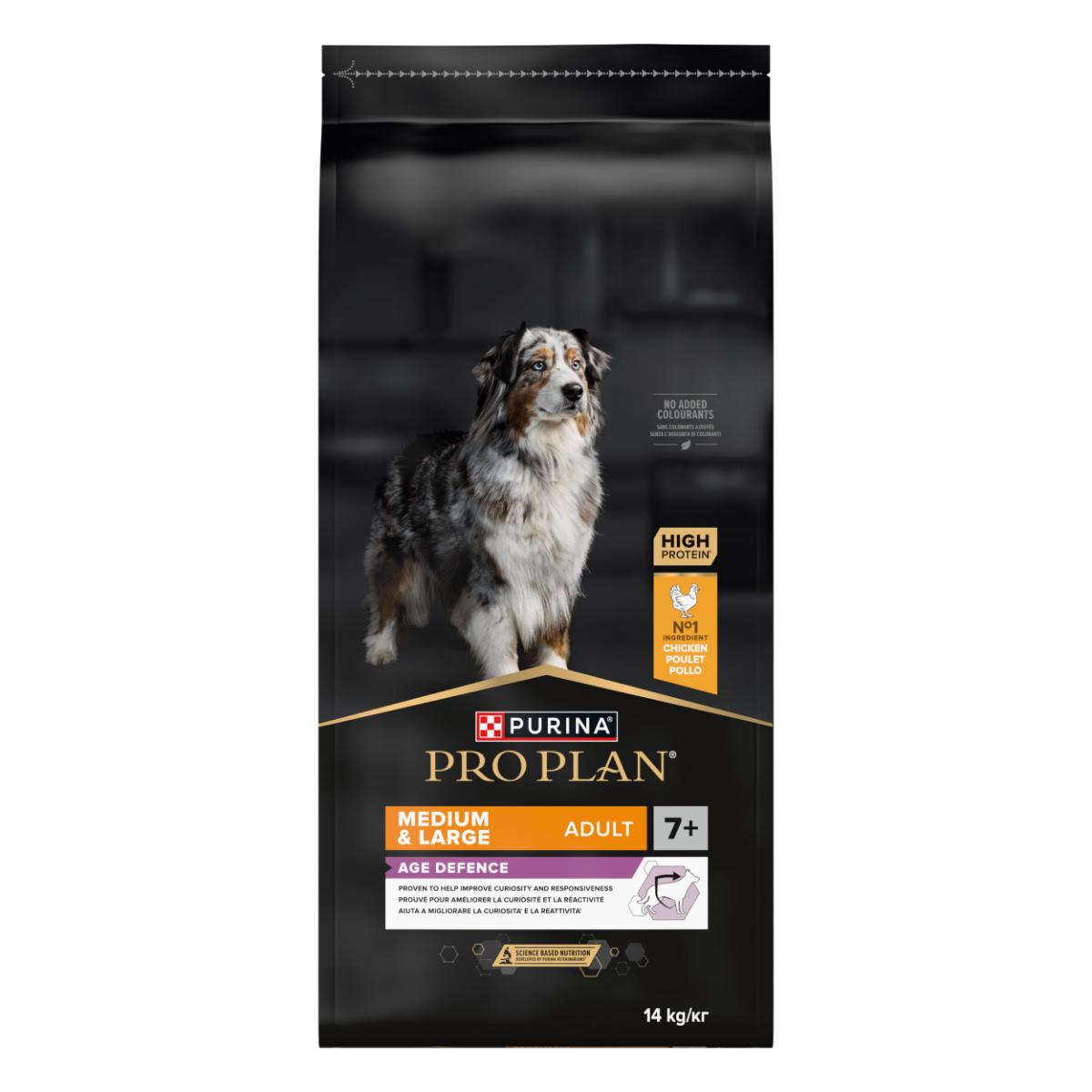 Purina Pro Plan Age Defence Medium e Large Adult 7+ 14KG