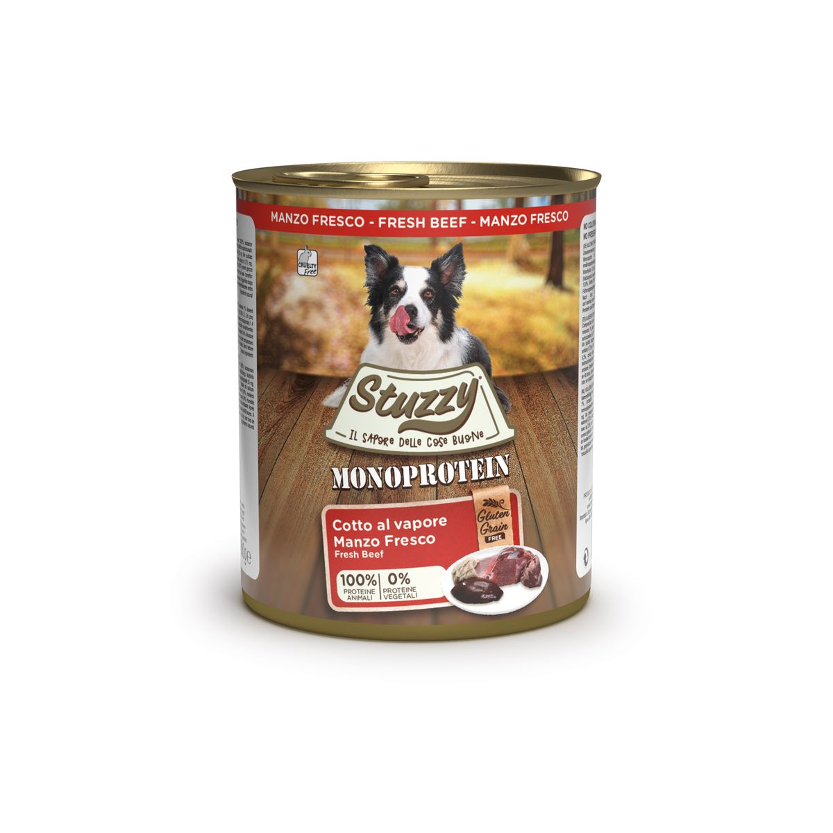 Stuzzy Dog Monoprotein Lattina 800G MANZO