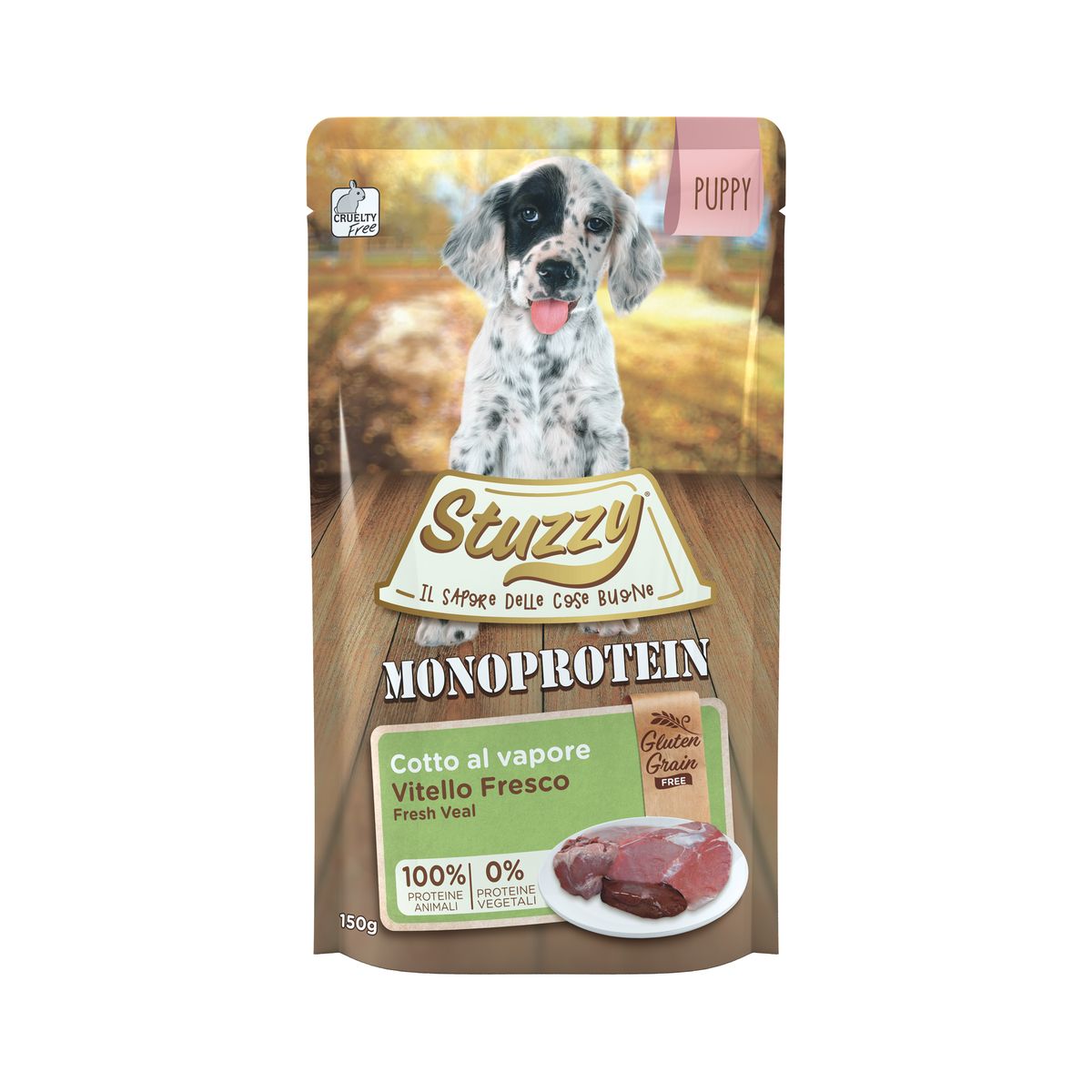 Stuzzy Puppy Monoprotein Busta Multipack 12x150G