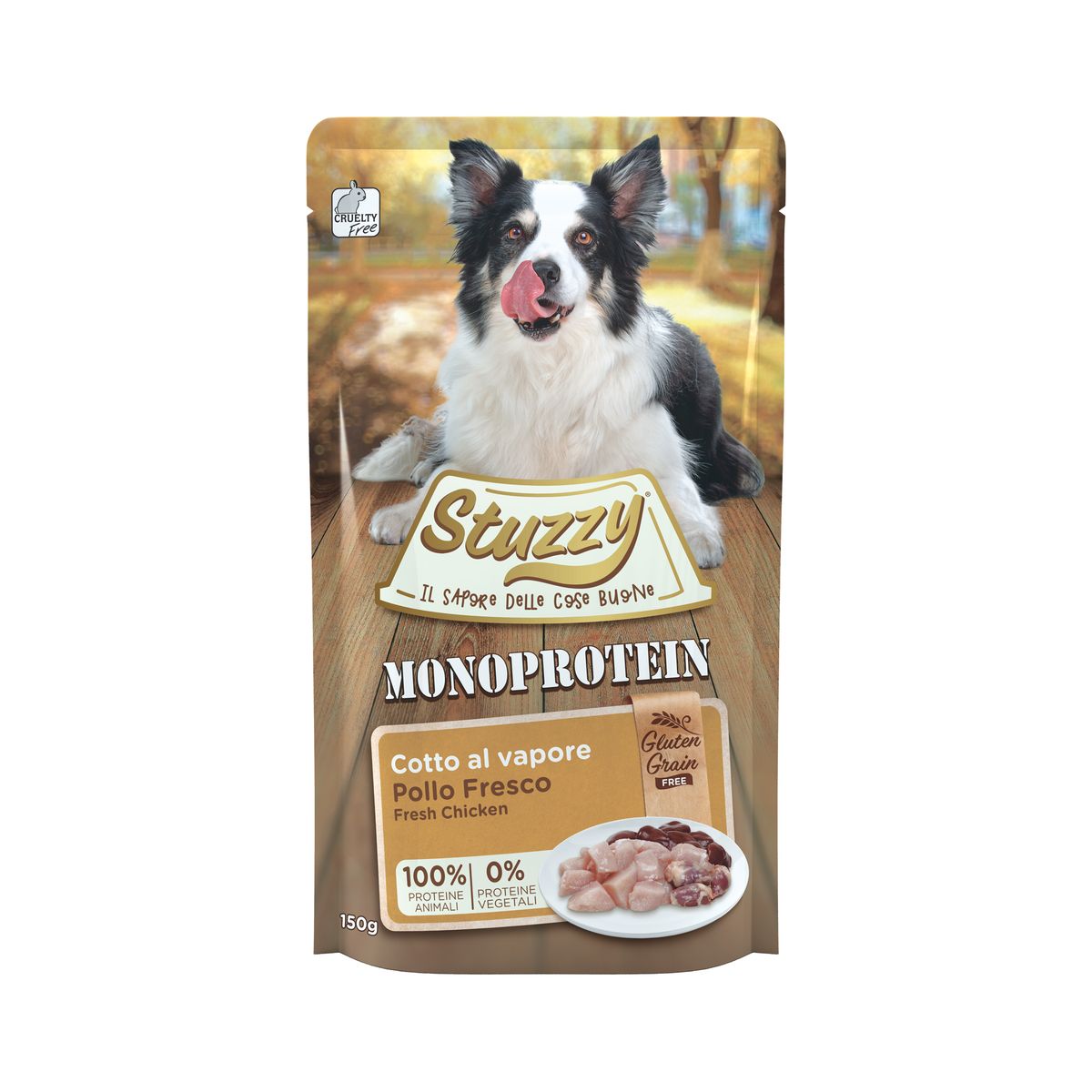 Stuzzy Dog Monoprotein Busta Multipack 12x150G POLLO