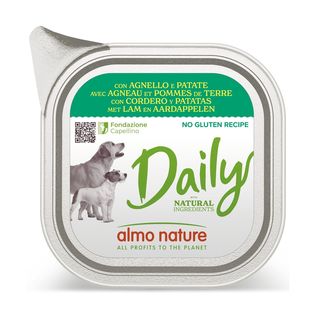 Almo Nature Daily Dog Vaschetta Multipack 32x100G AGNELLO E PATATE