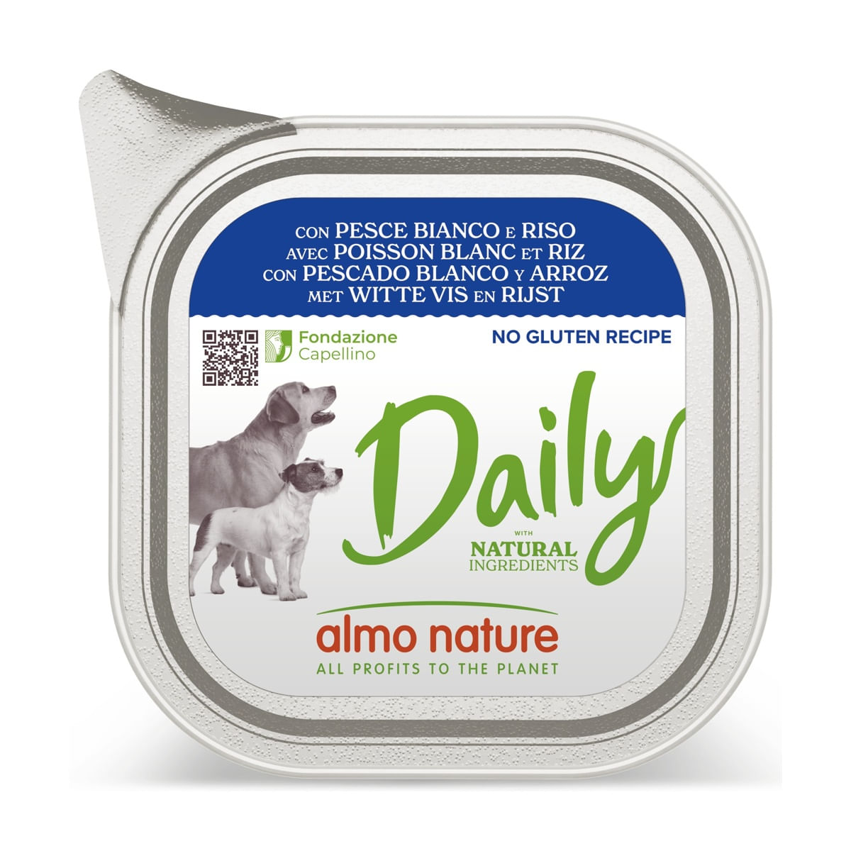 Almo Nature Daily Dog Vaschetta Multipack 32x100G PESCE E RISO