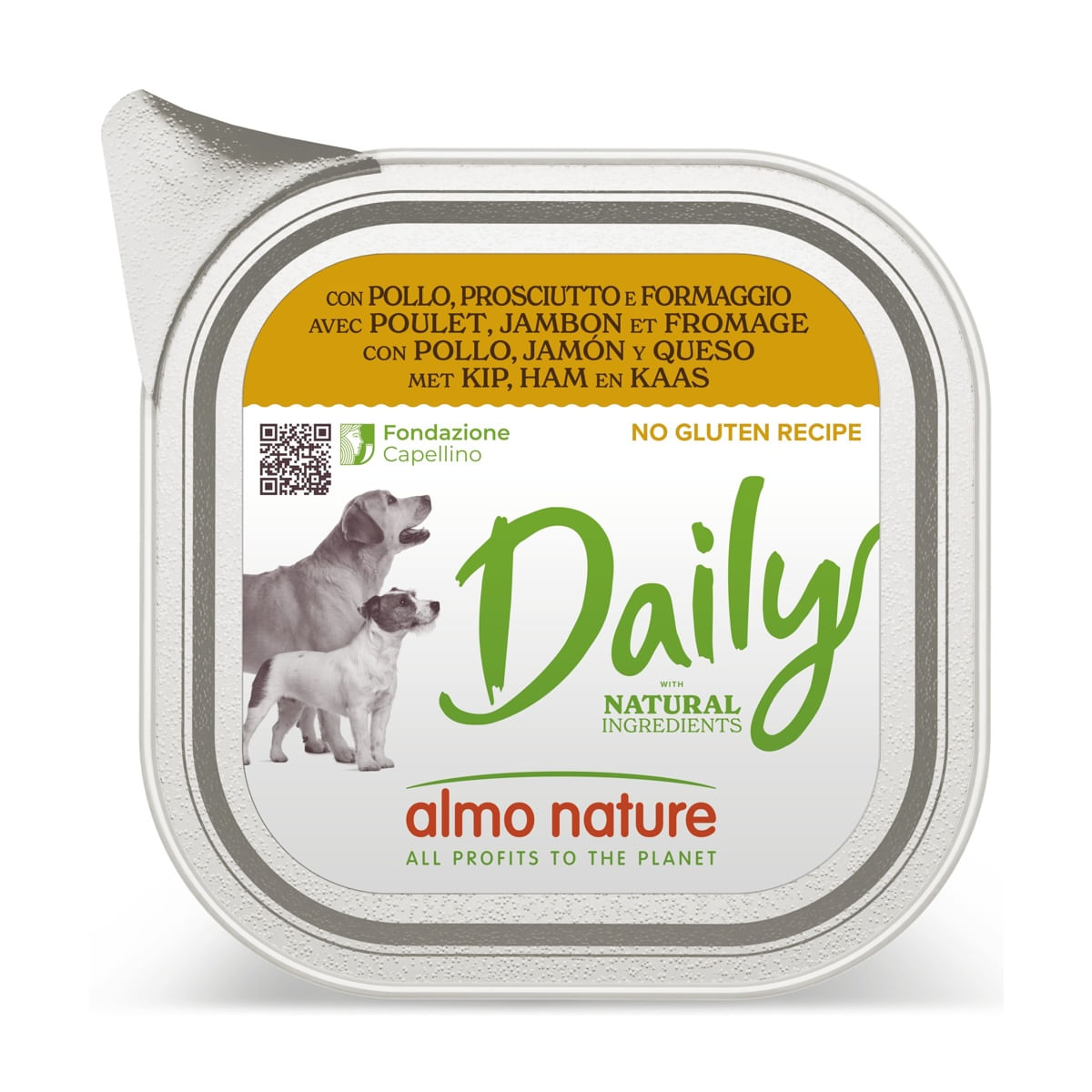 Almo Nature Daily Dog Vaschetta Multipack 32x100G POLLO E PROSCIUTTO