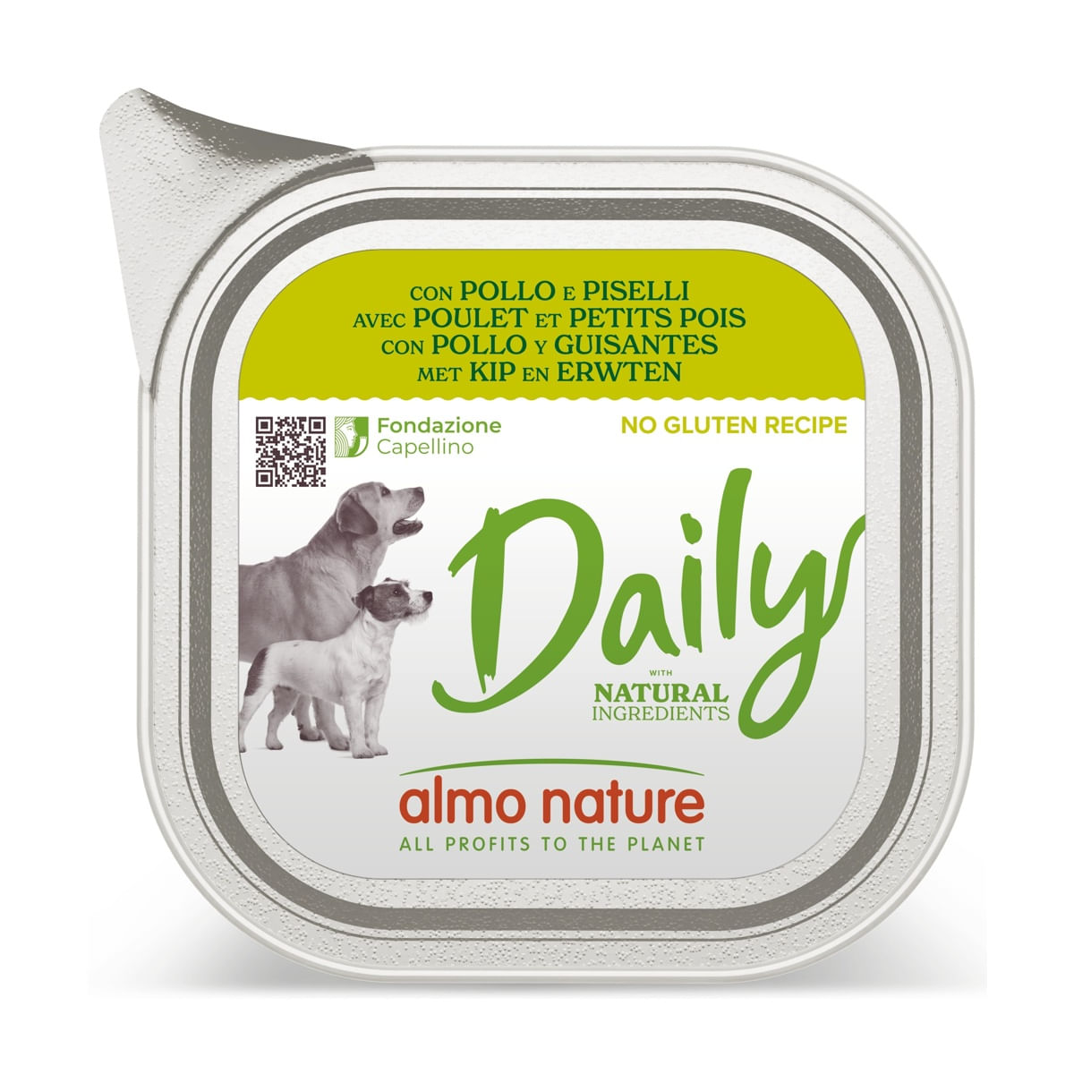 Almo Nature Daily Dog Vaschetta Multipack 32x100G POLLO PISELLI