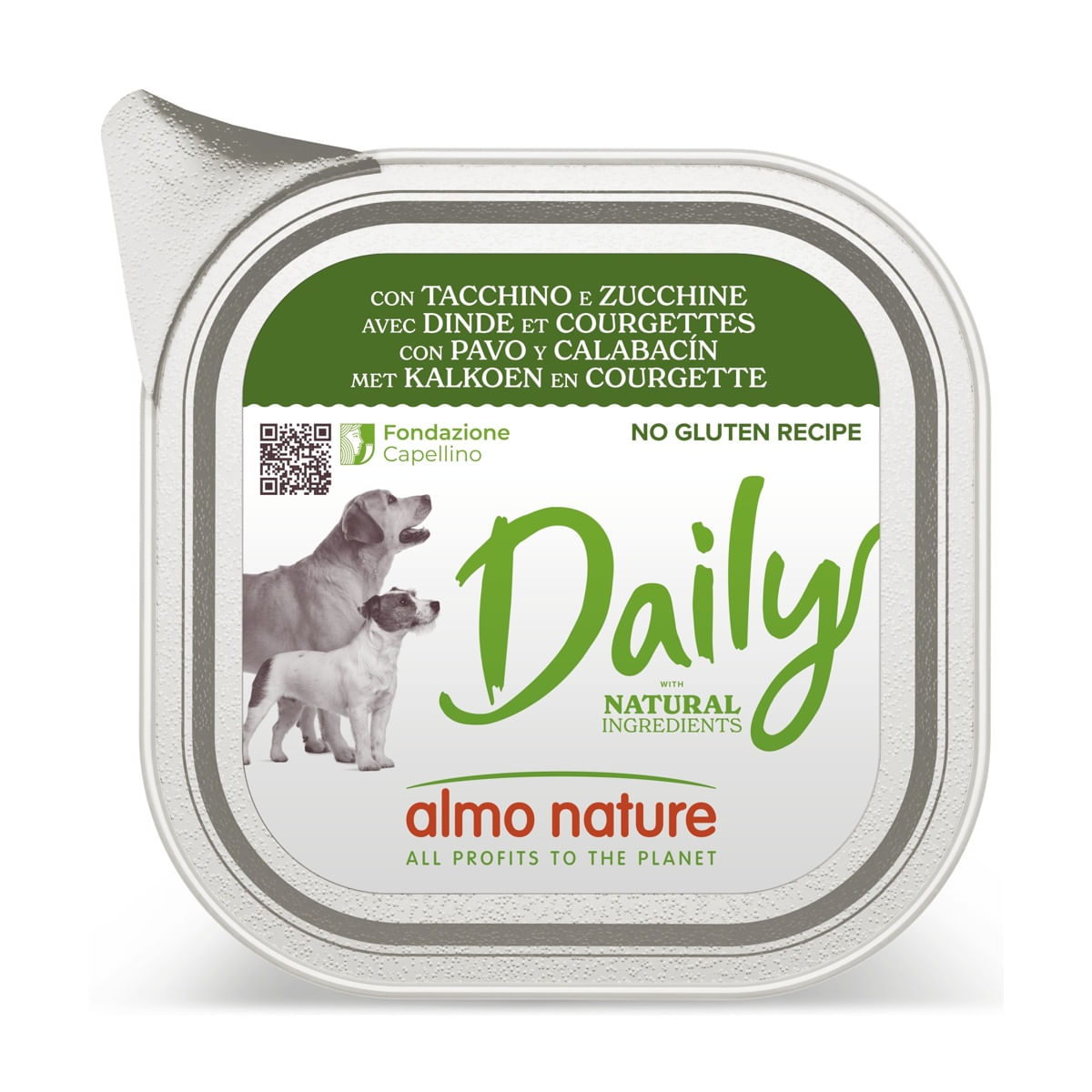 Almo Nature Daily Dog Vaschetta Multipack 32x100G TACCHINO E ZUCCHINE