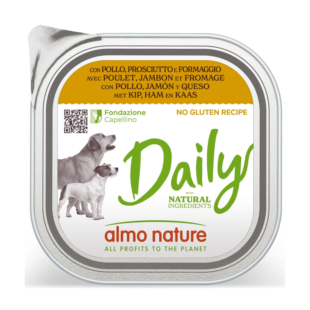 Almo Nature Daily Dog Vaschetta Multipack 9x300G POLLO E PROSCIUTTO