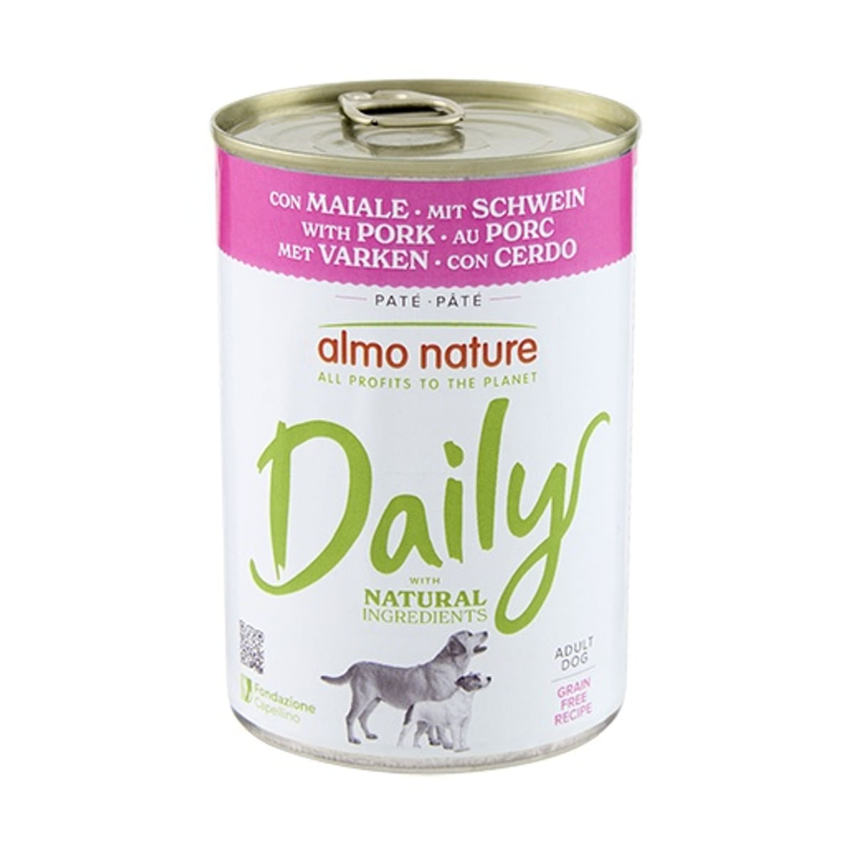 Almo Nature Daily Dog Lattina 400G MAIALE