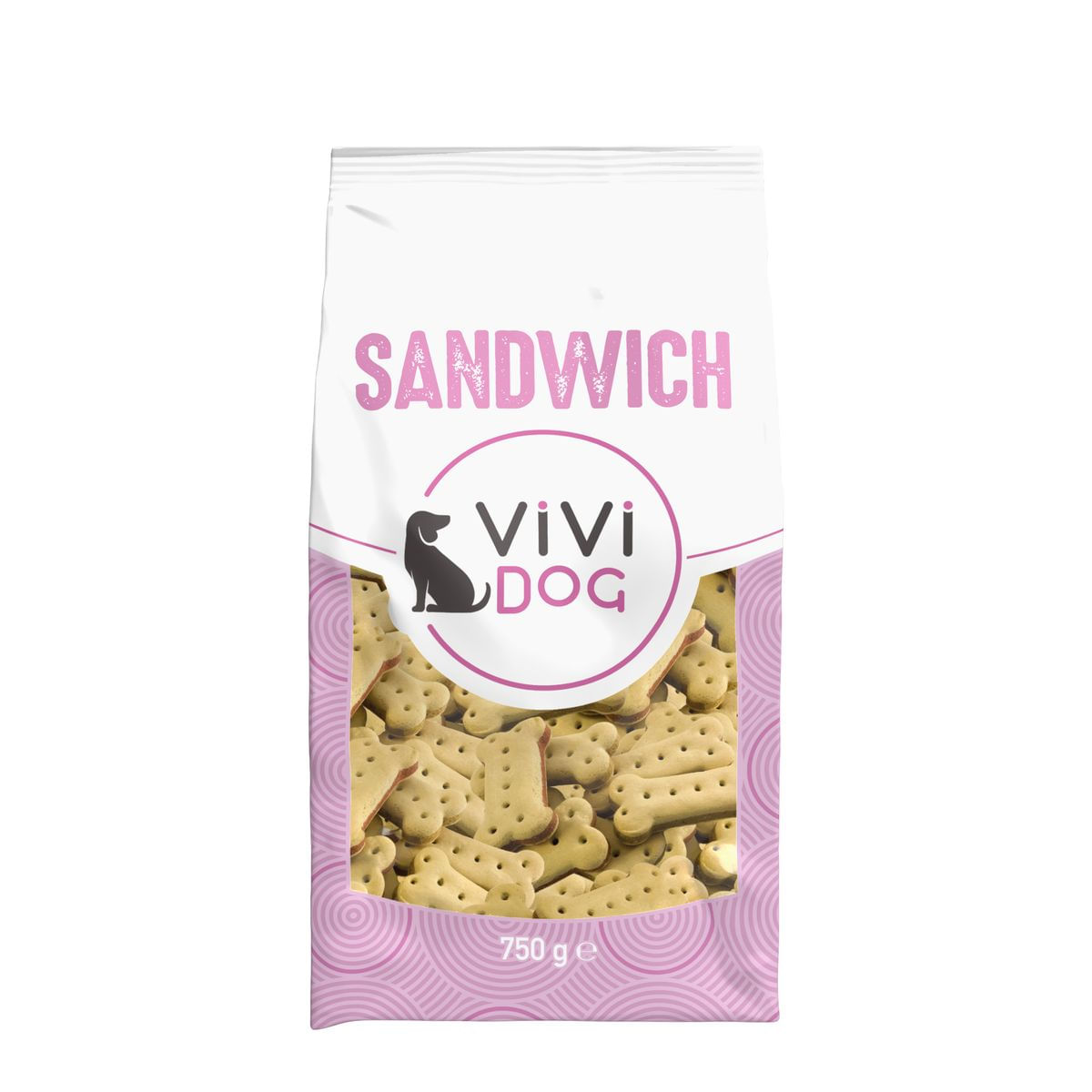 Vivi Dog Biscotti Ripieni Cane Sandwich 750G