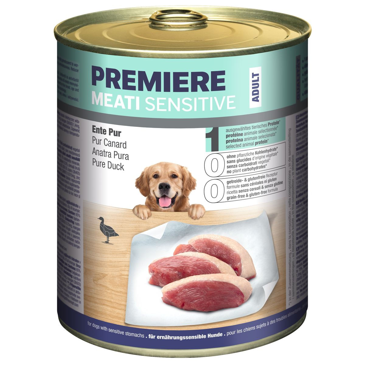 Premiere Meati Sensitive Dog Lattina 800G ANATRA PURA