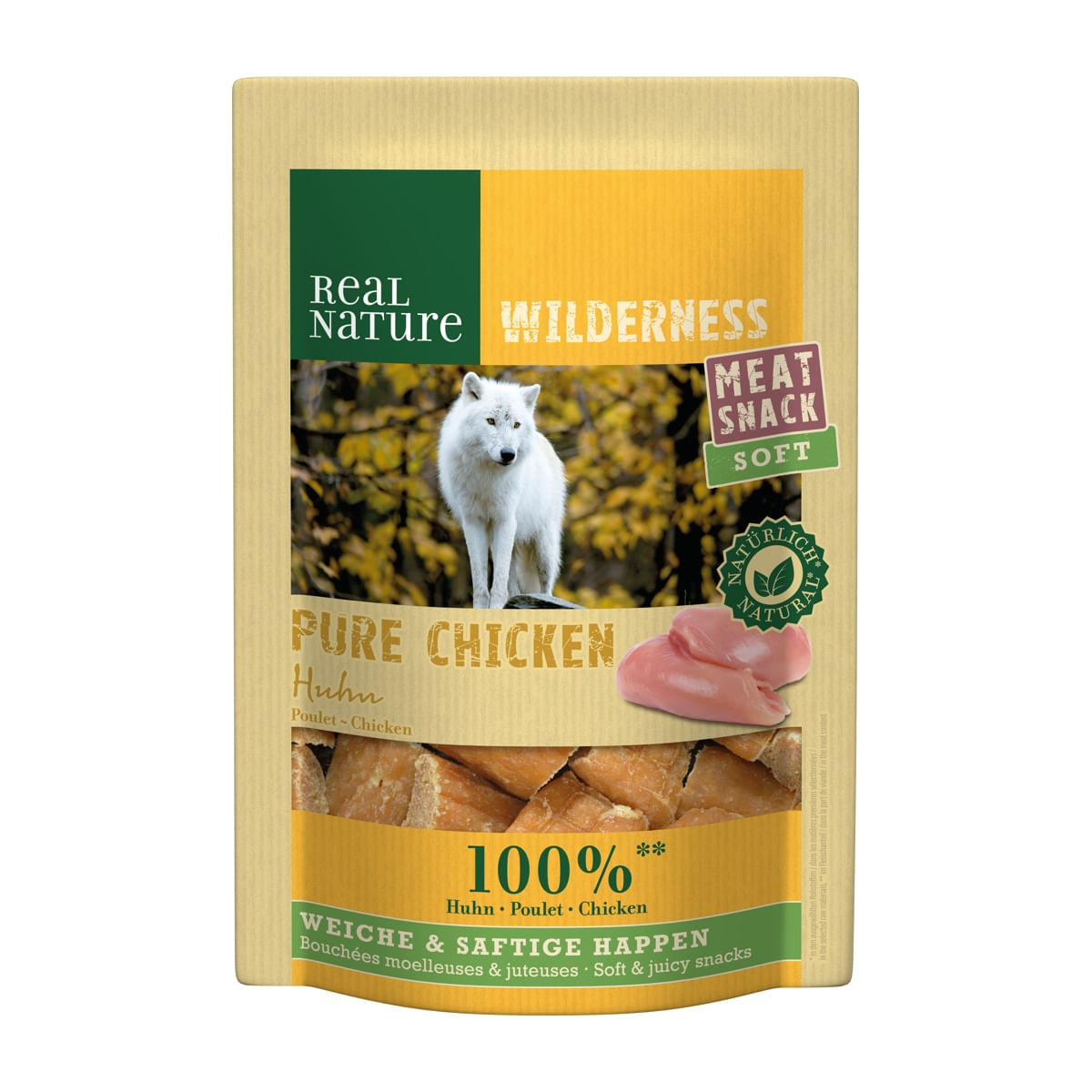 Real Nature Wilderness Dog Meat Snack Soft 150G POLLO