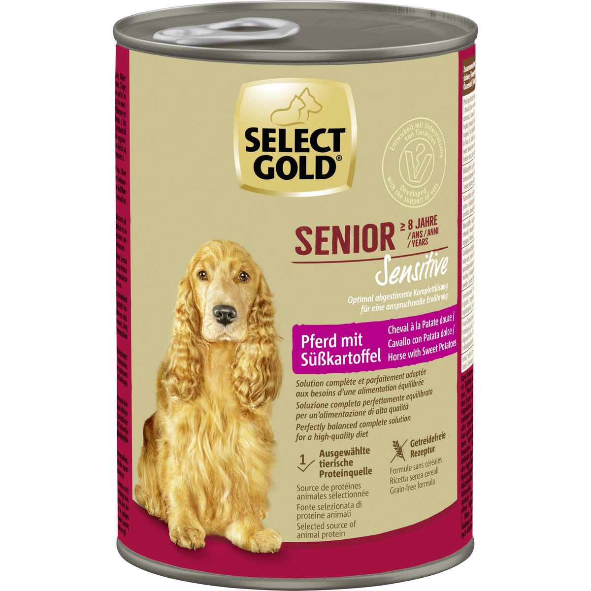 Select Gold Sensitive Dog Senior Lattina 400G CAVALLO E PATATE DOLCI