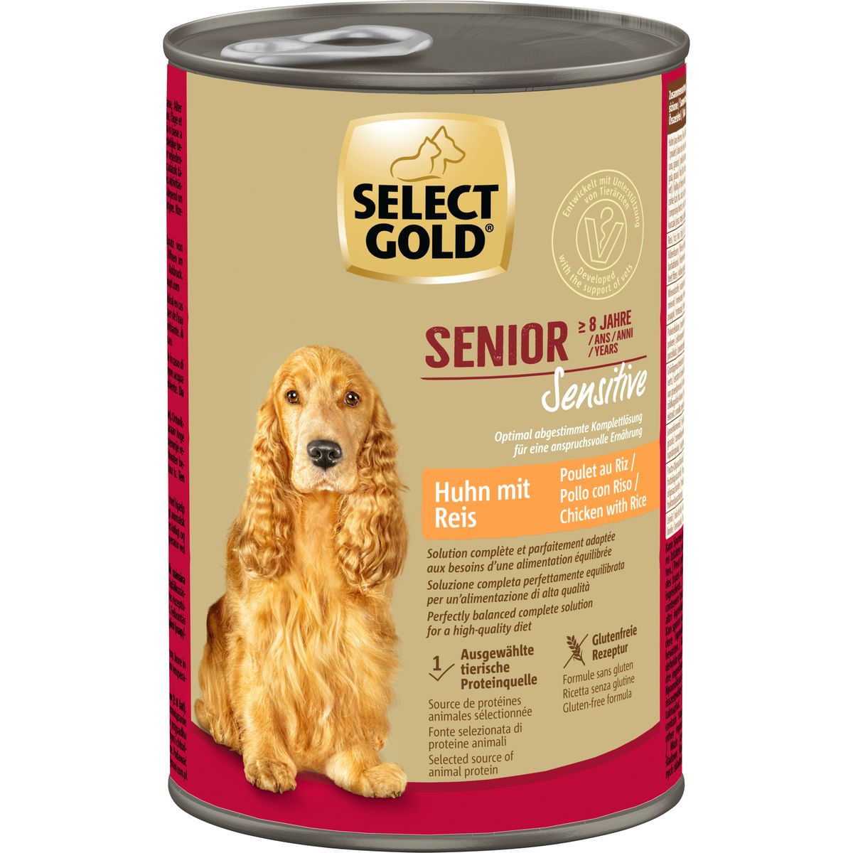 Select Gold Sensitive Dog Senior Lattina 400G POLLO CON RISO