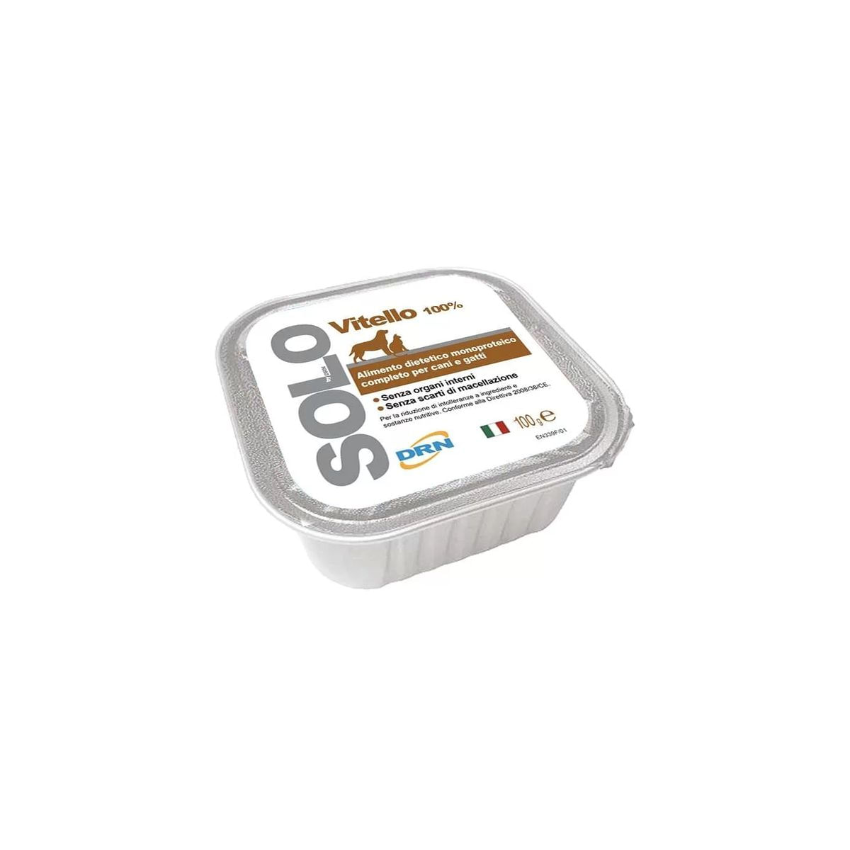 Drn Solo Dog Vaschetta Multipack 32x100G VITELLO