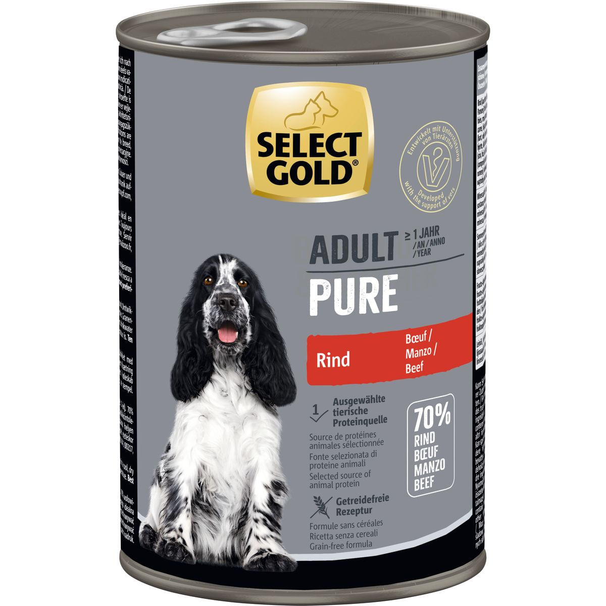Select Gold Pure Dog Lattina 400G MANZO