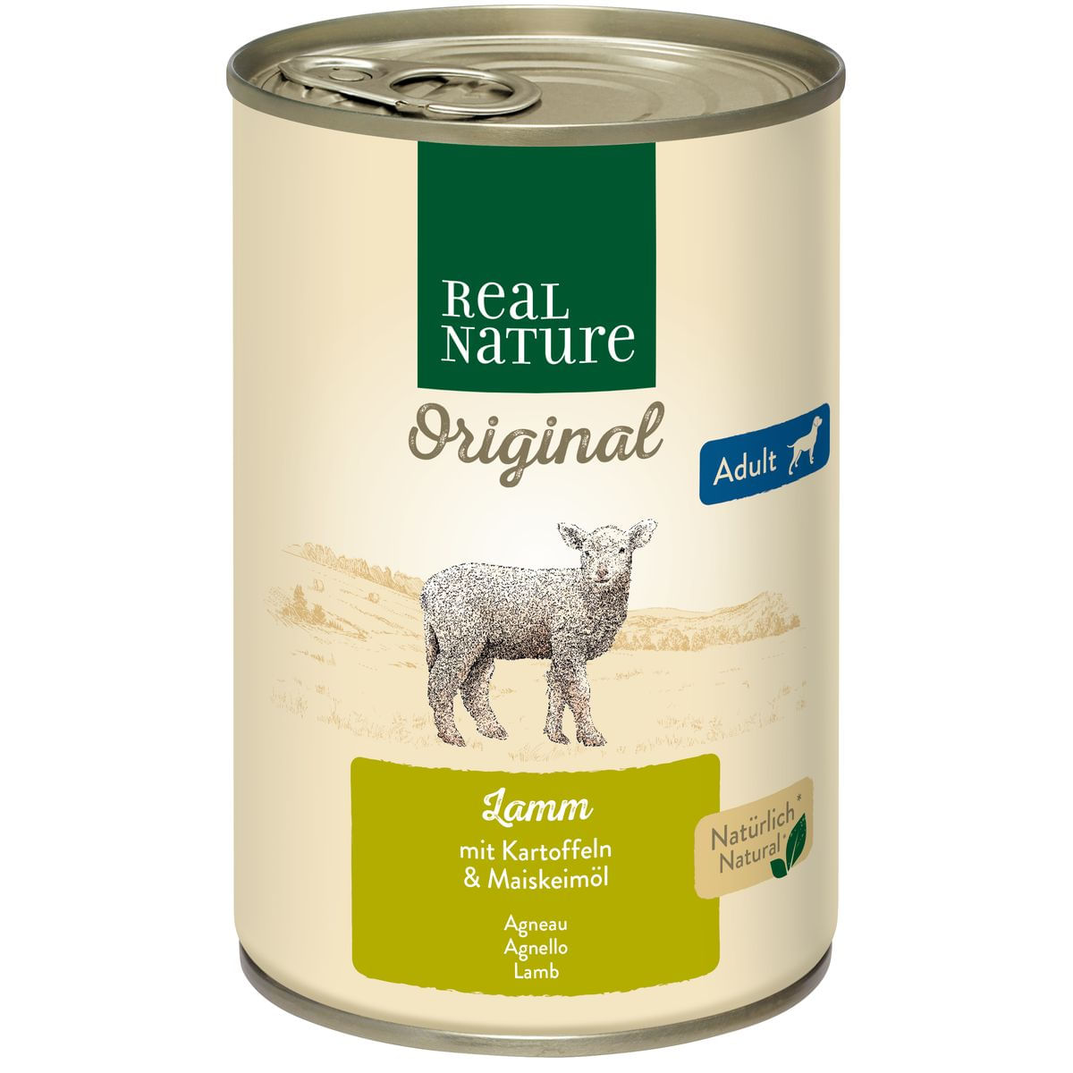 Real Nature Dog Lattina 400G AGNELLO