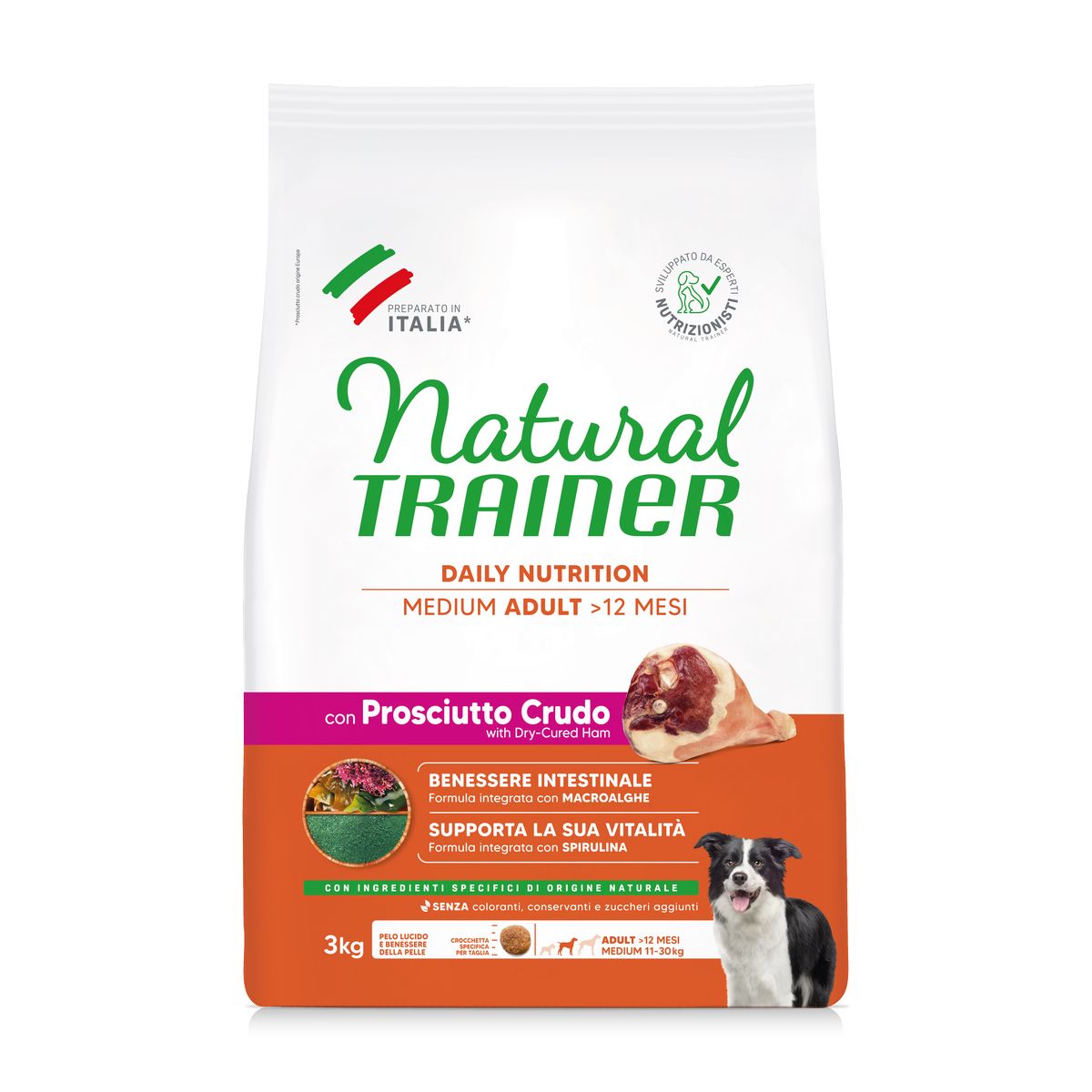 Natural Trainer Adult Medium Prosciutto Crudo 3KG