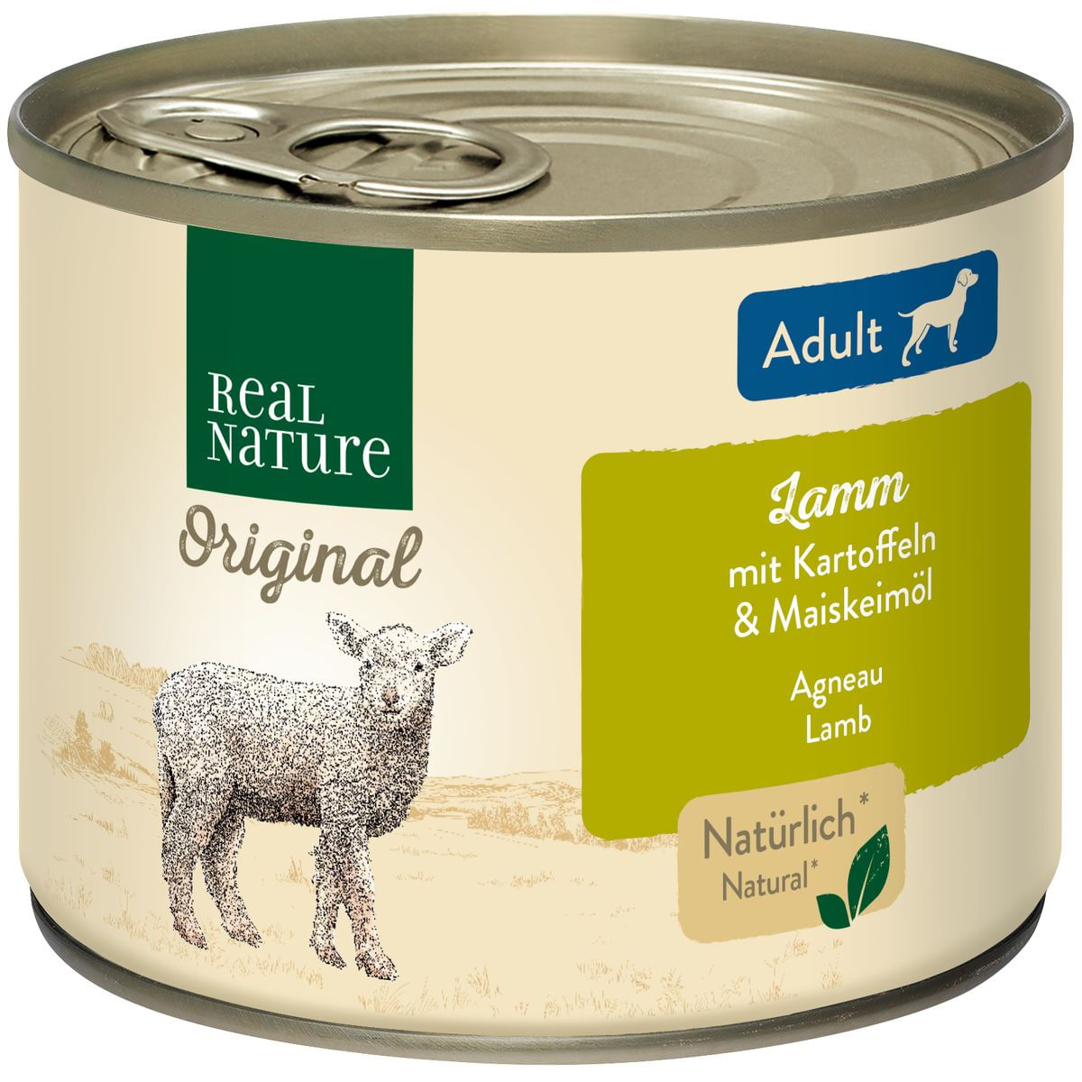 Real Nature Dog Lattina Multipack 6x200G AGNELLO