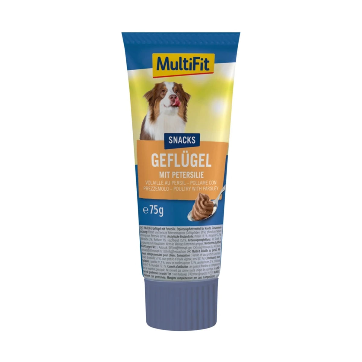 MultiFit Snack Dog Crema 75G POLLAME CON PREZZEMOLO
