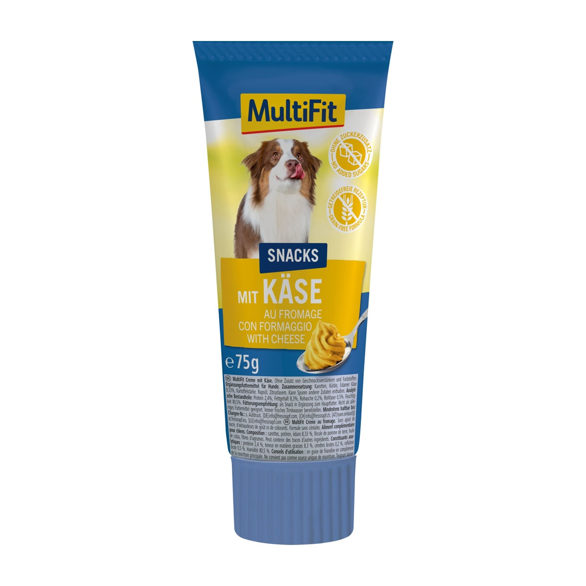 MultiFit Snack Dog Crema 75G FORMAGGIO