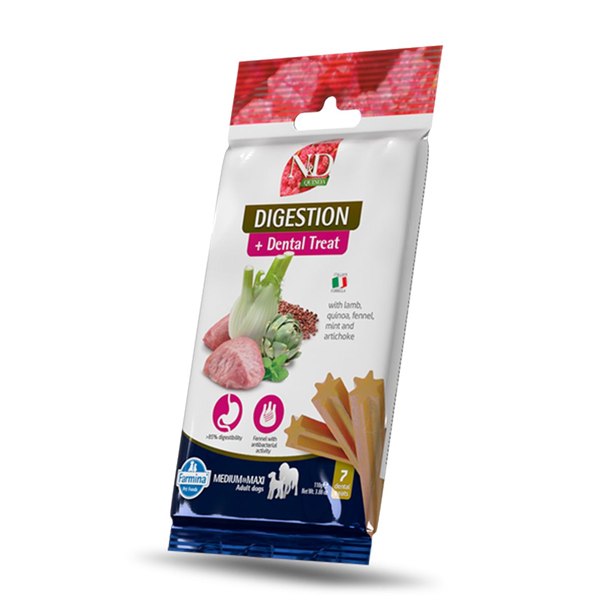 N&D Quinoa Snack Cane Medium e Maxi Digestion 100G