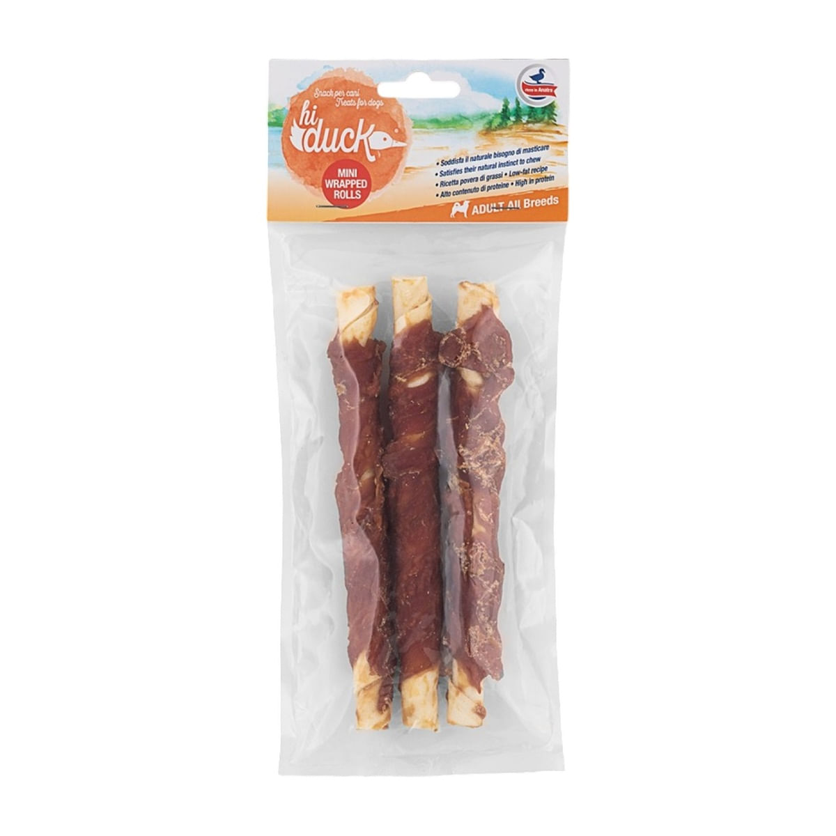 Hi Duck Snack Dog Maxi  Wrapped Rolls con Anatra 250G