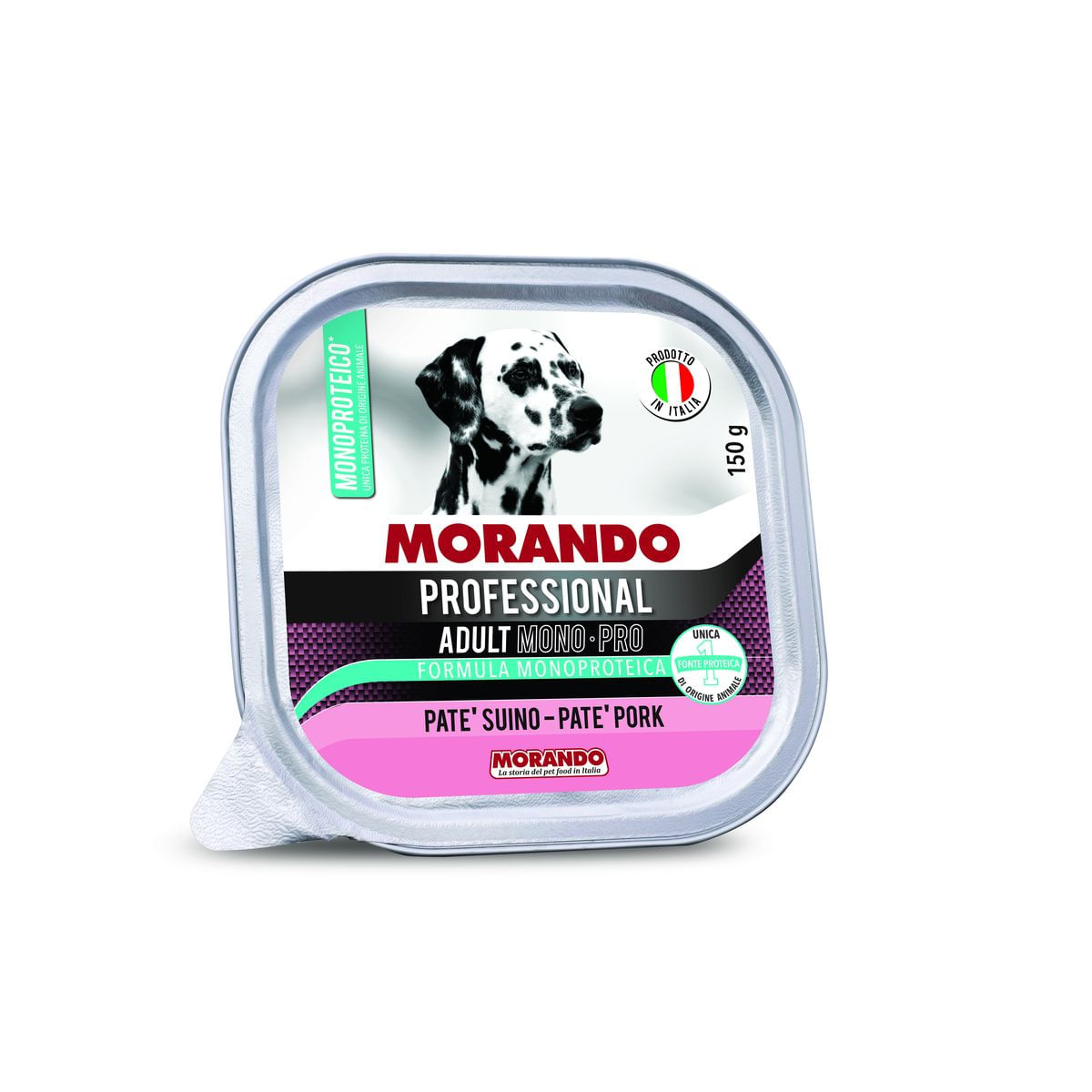 Morando Professional Dog Adult Mono-Pro Vaschetta Multipack 22x150G SUINO