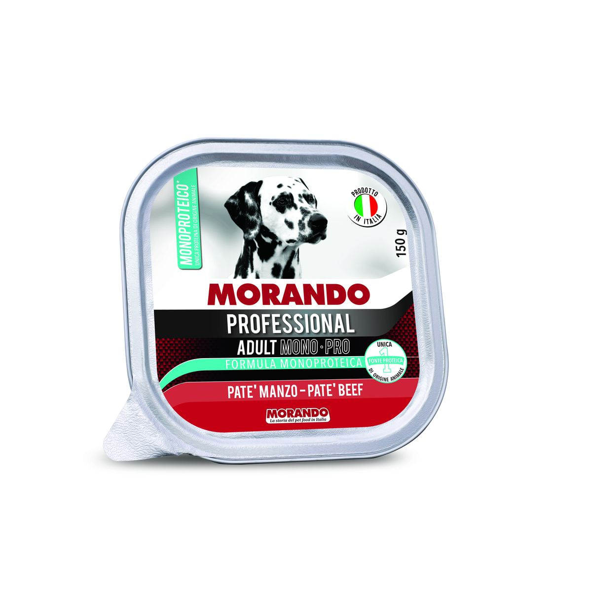 Morando Professional Dog Adult Mono-Pro Vaschetta Multipack 22x150G MANZO