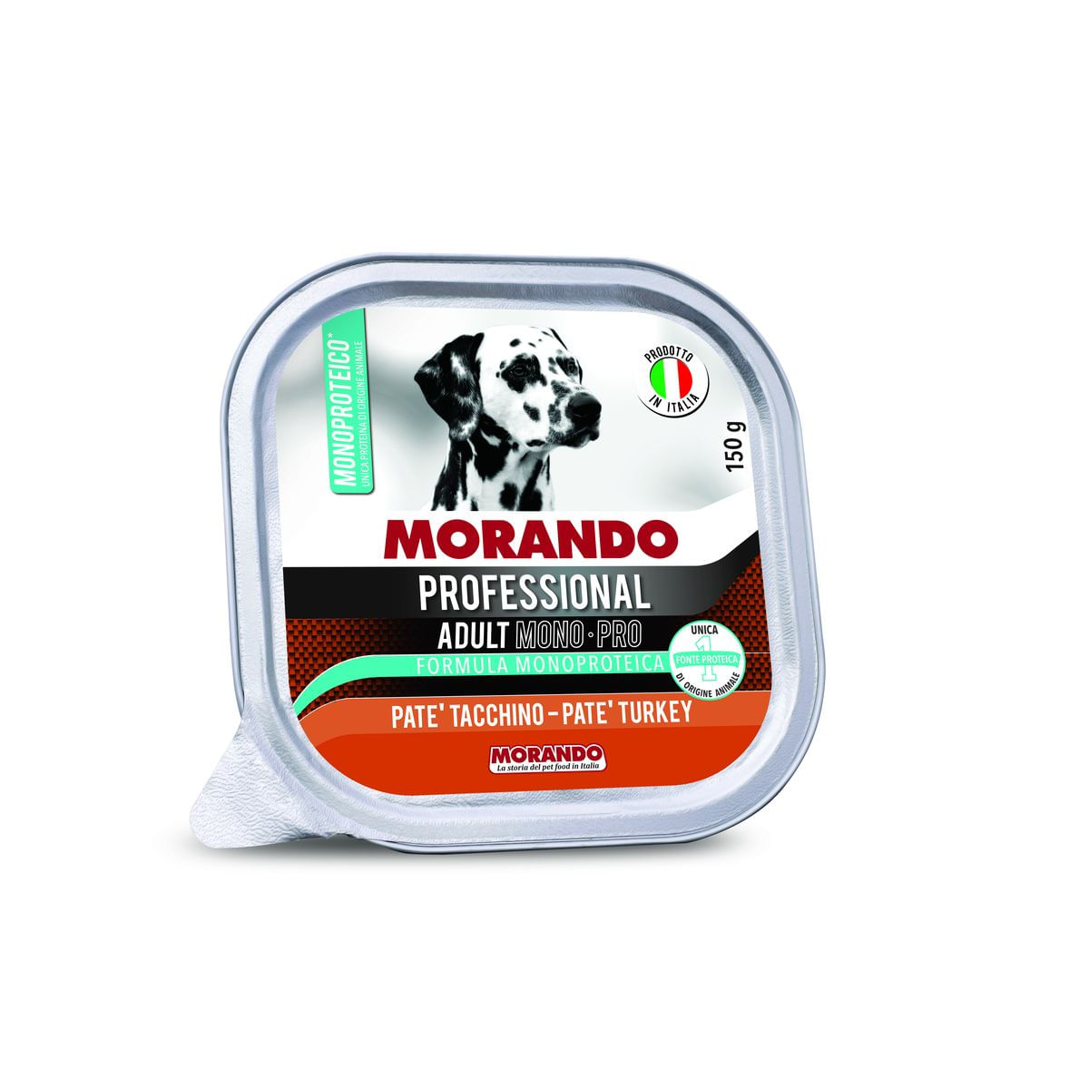 Morando Professional Dog Adult Mono-Pro Vaschetta Multipack 22x150G TACCHINO