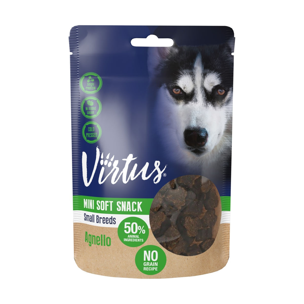 Virtus Dog Mini Soft Snack Small Breeds 90G AGNELLO