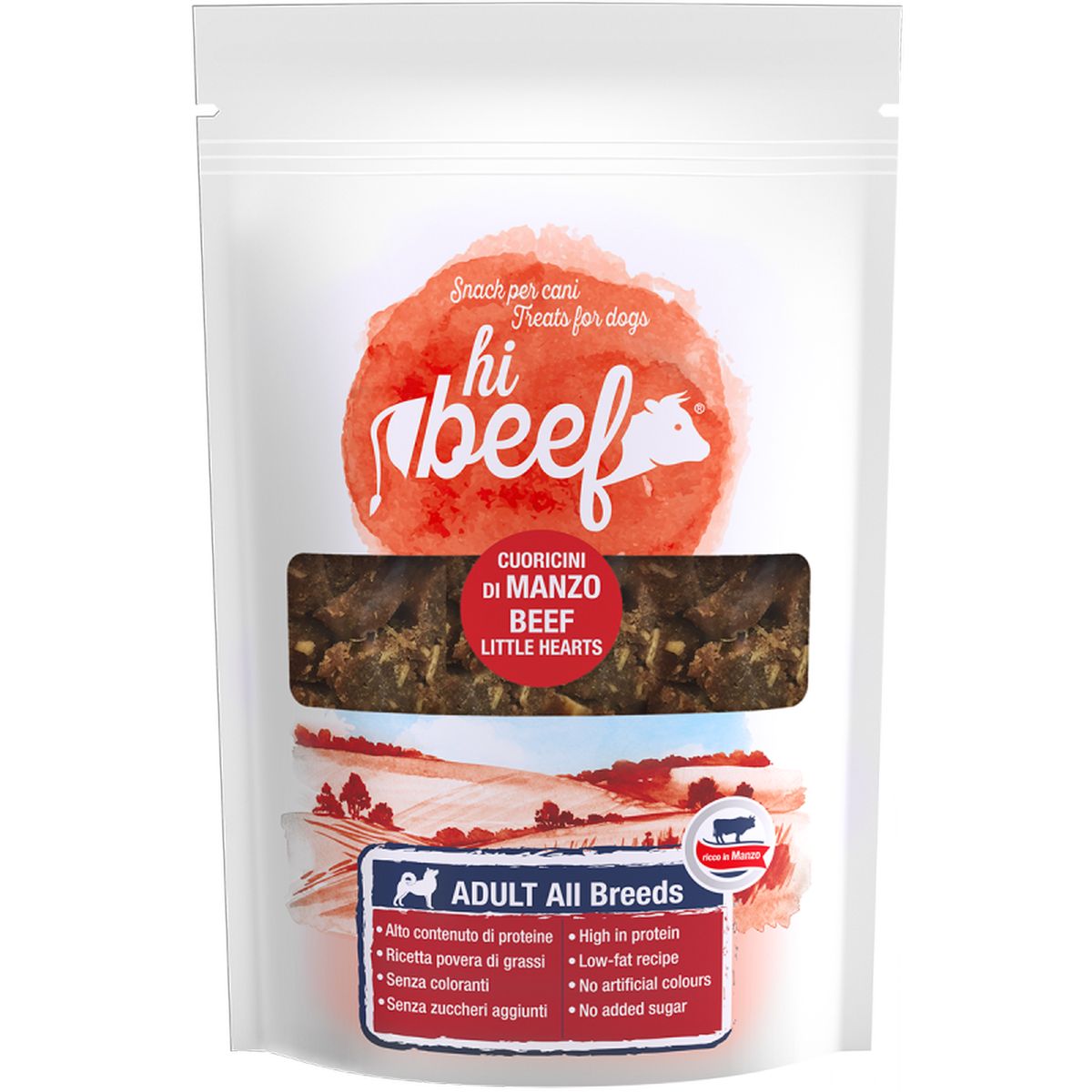 Hi Beef Snack Dog Cuoricini Manzo 90G